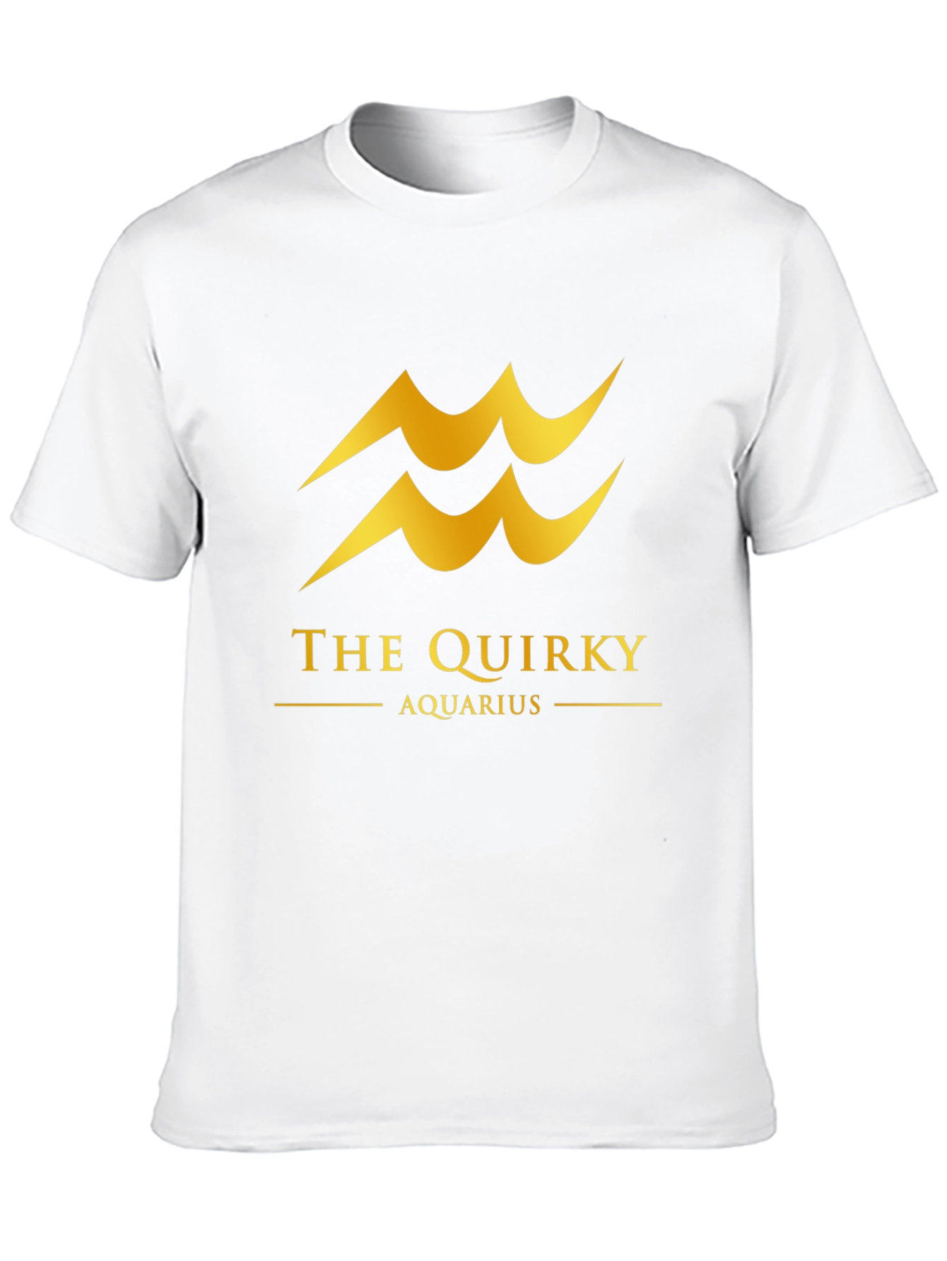 Quirky Aquarius Black T-Shirt