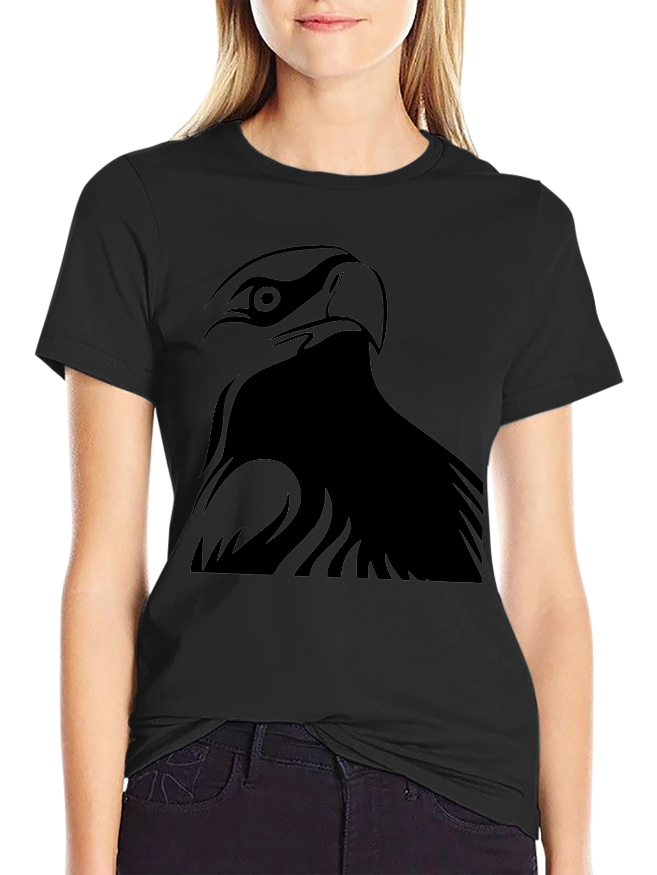 Black Eagle Graphic Tee - Mens Fashion