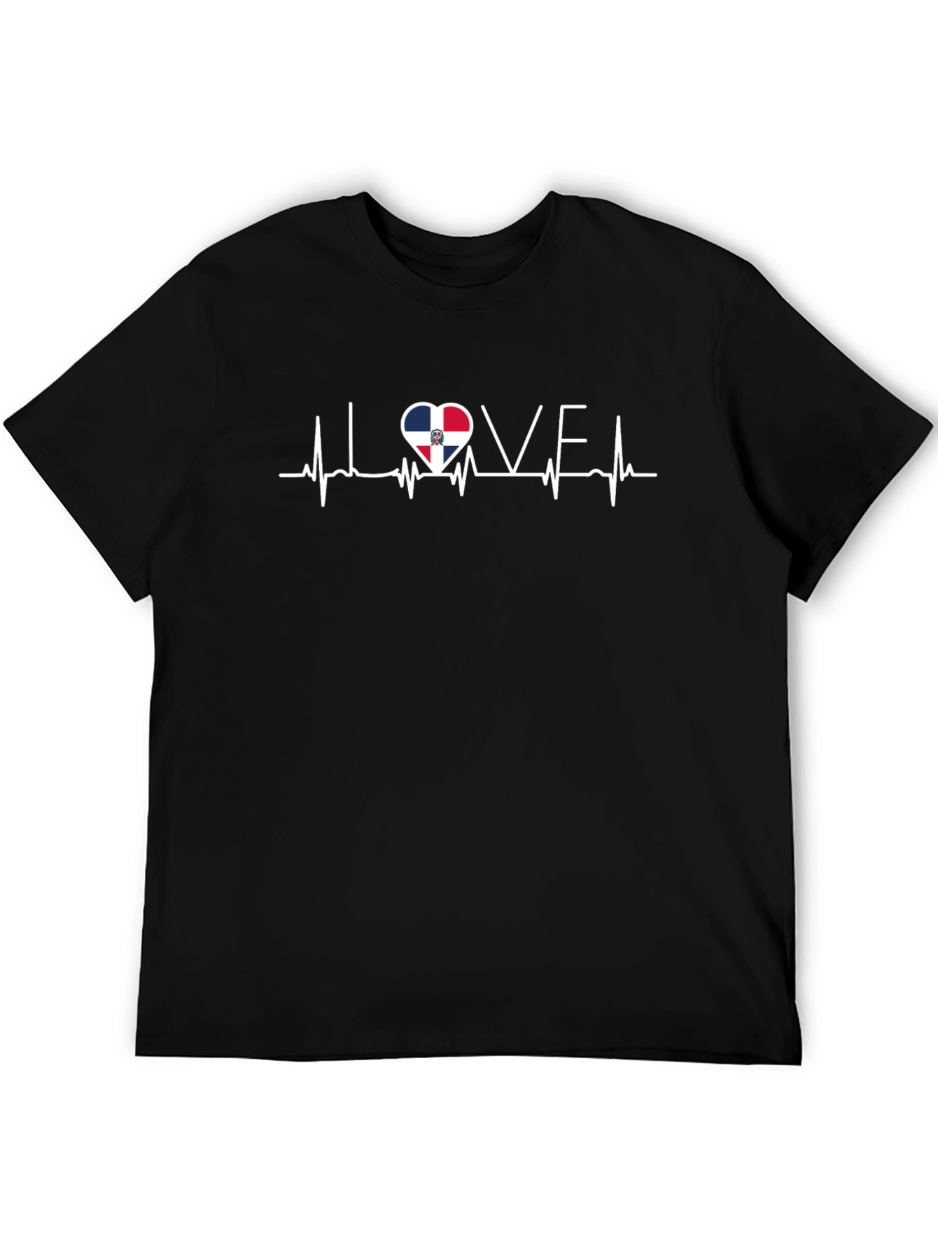 Dominican Republic Love Heartbeat T-Shirt