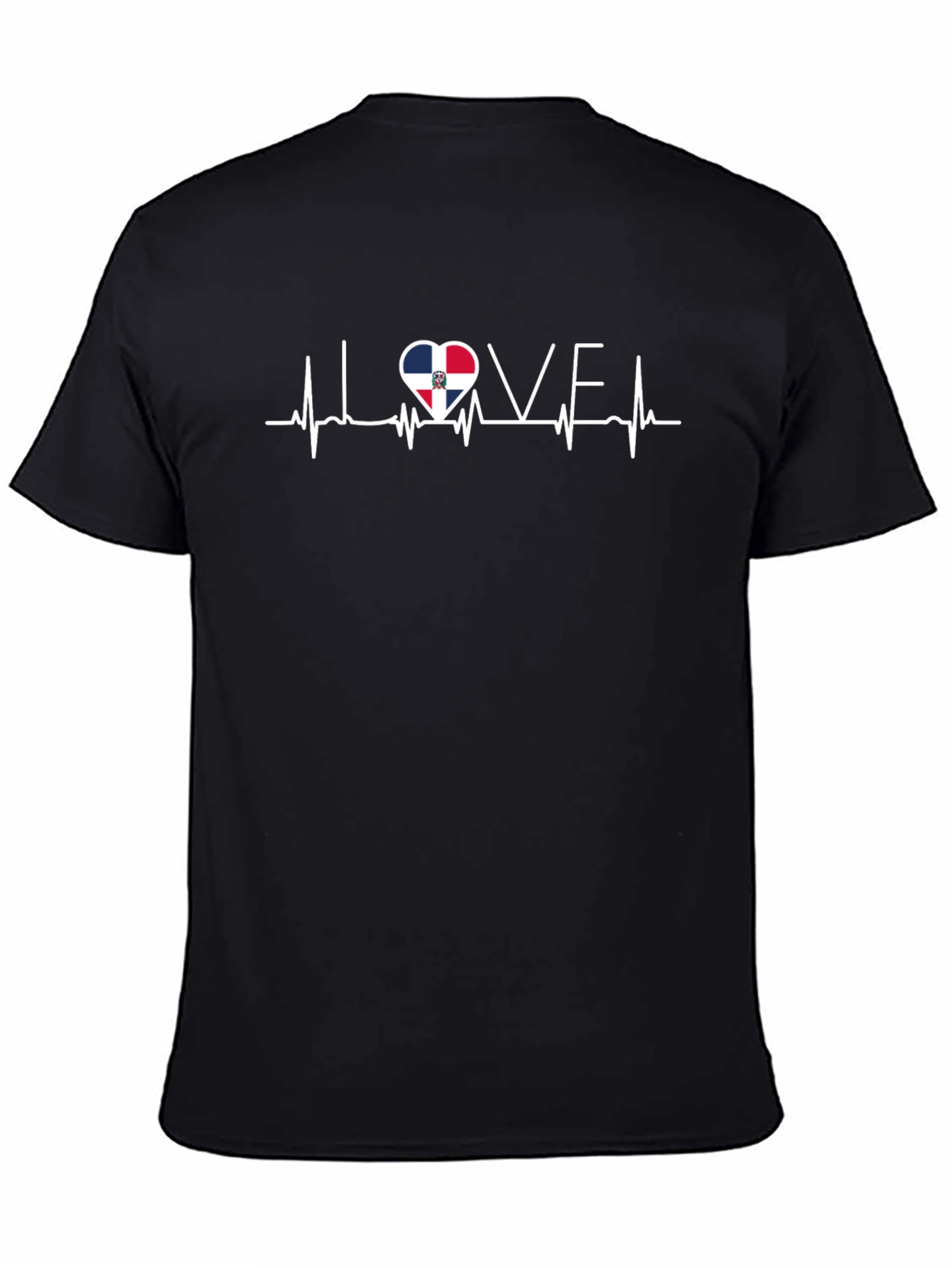 Dominican Republic Love Heartbeat T-Shirt