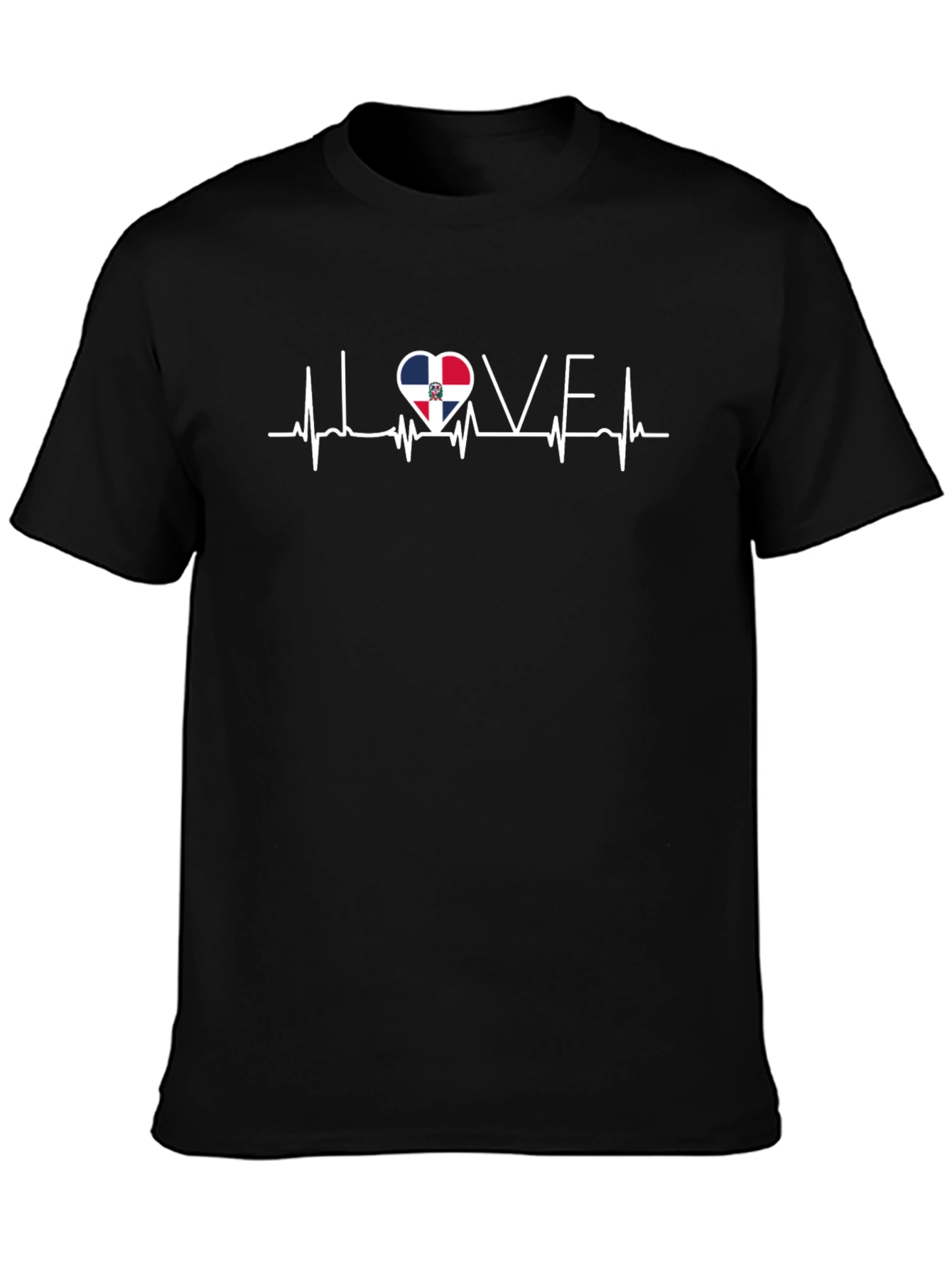 Dominican Republic Love Heartbeat T-Shirt