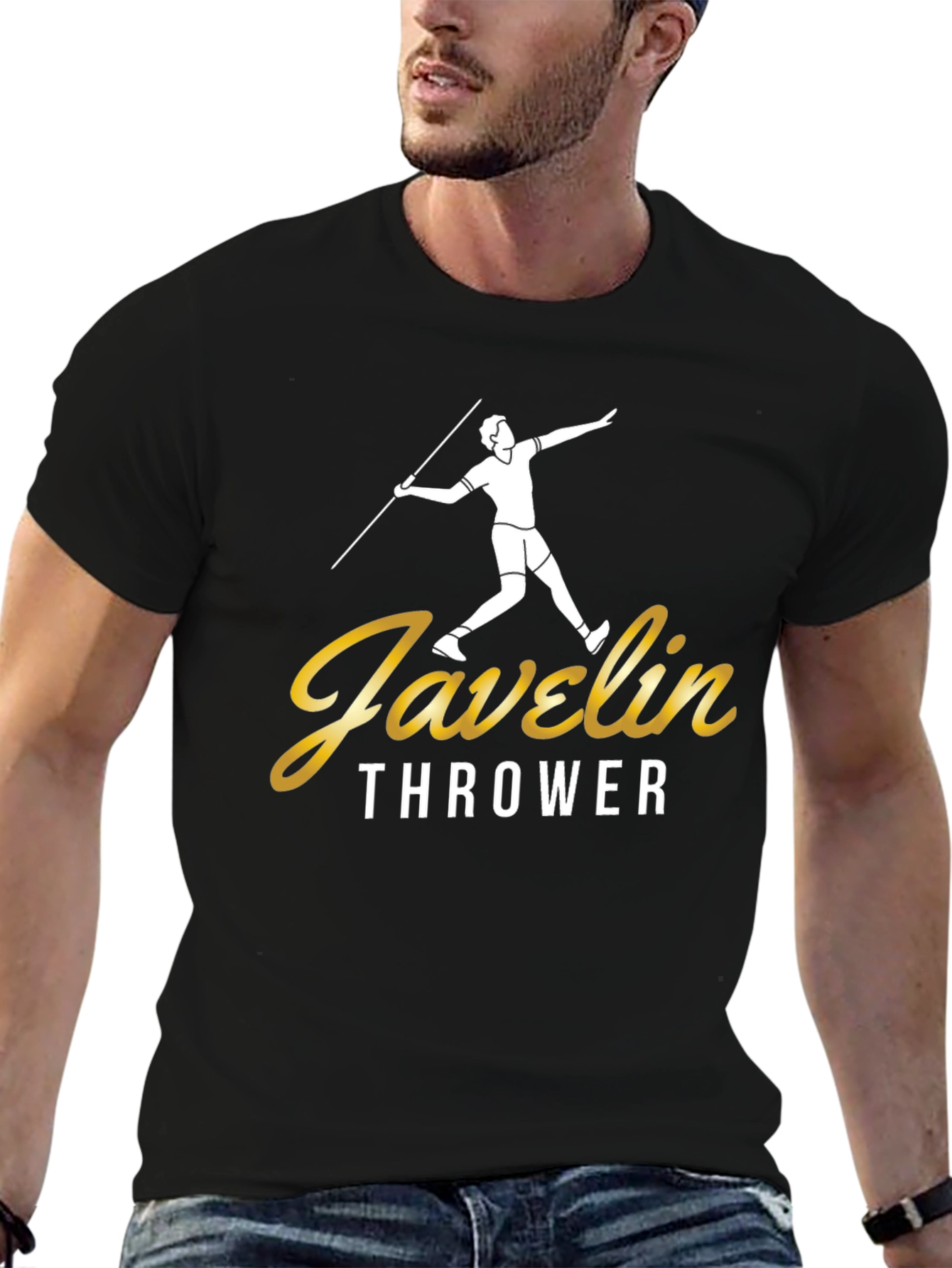 Javelin Thrower Graphic T-Shirt