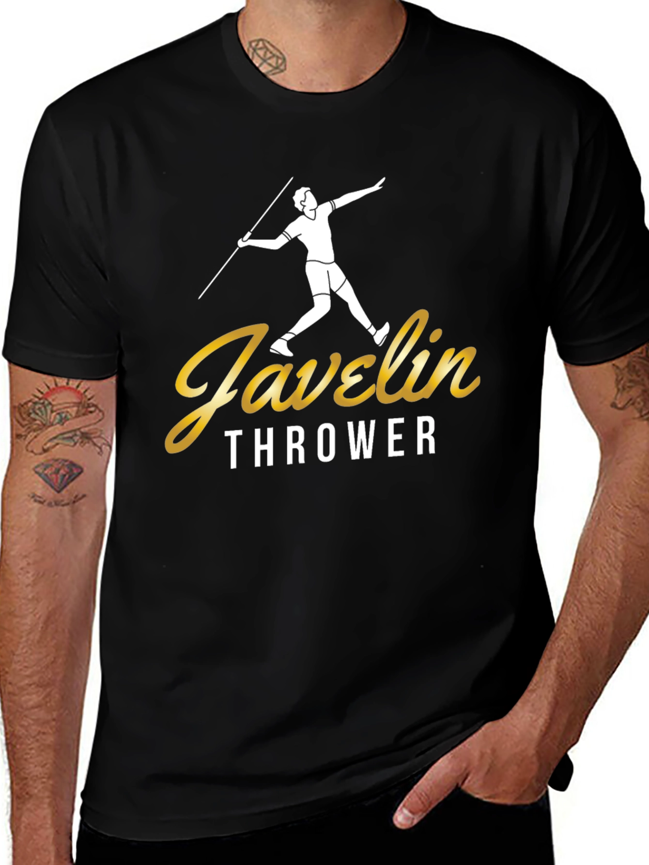 Javelin Thrower Graphic T-Shirt