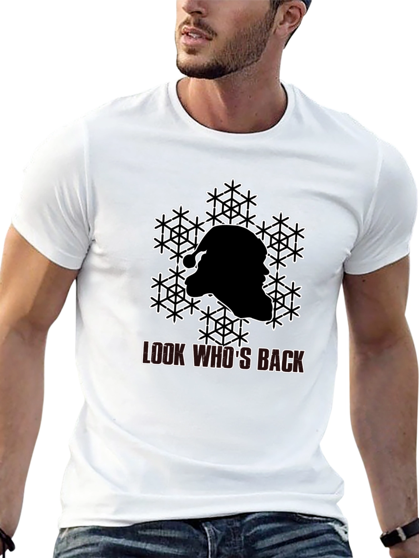 Look Whos Back Santa T-Shirt