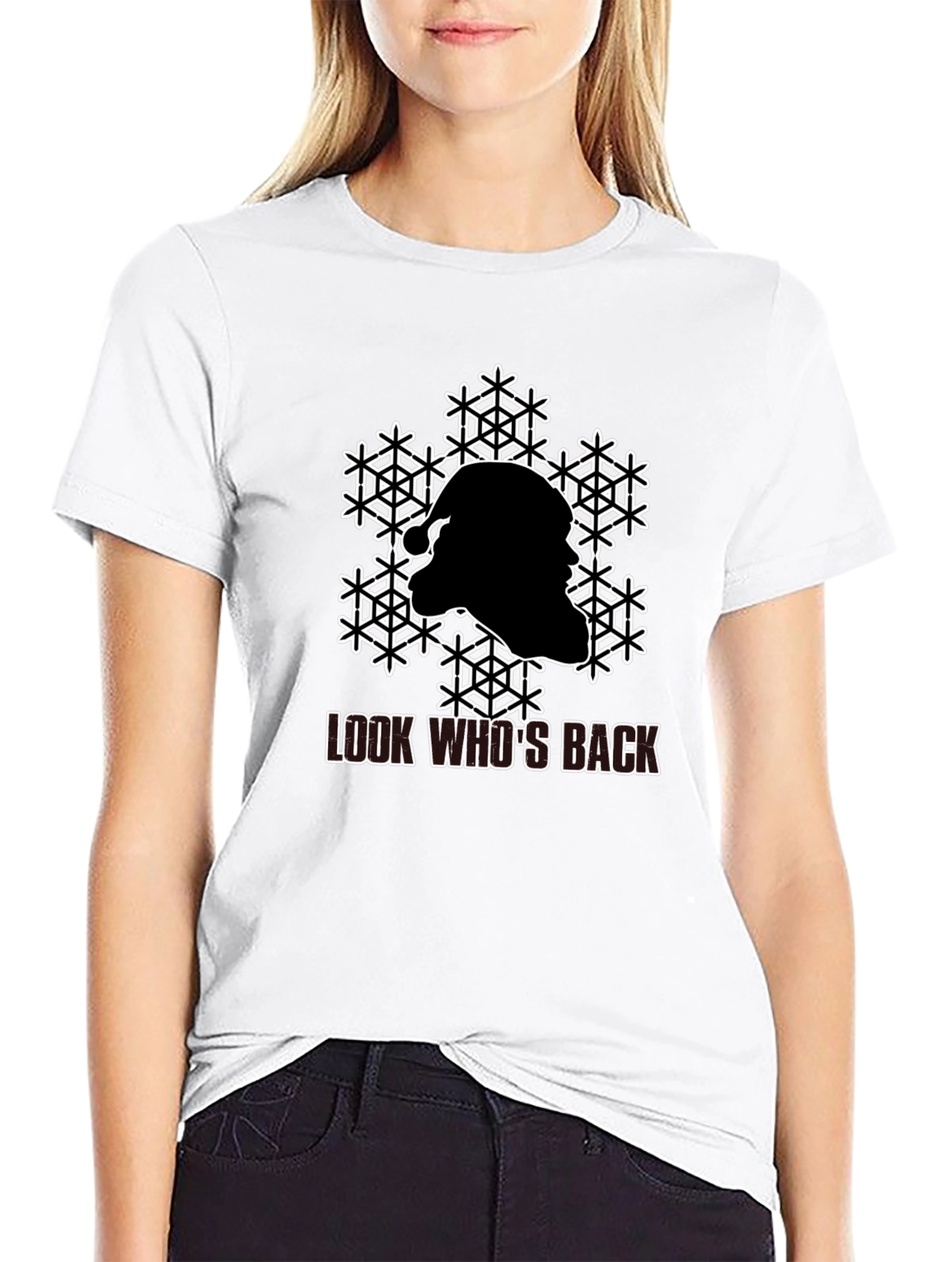 Look Whos Back Santa T-Shirt