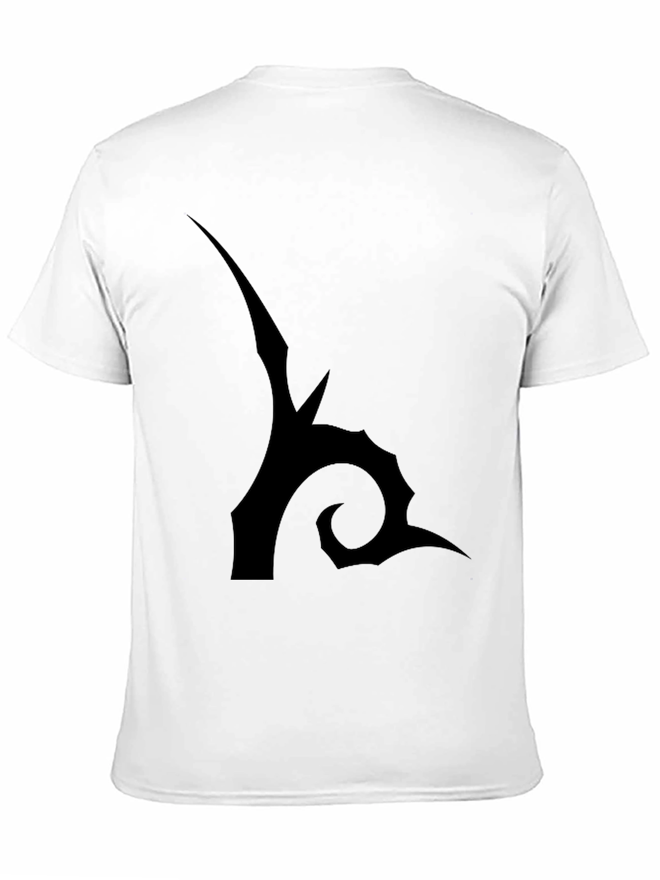 Edgy Black Graphic Tee - Abstract Design