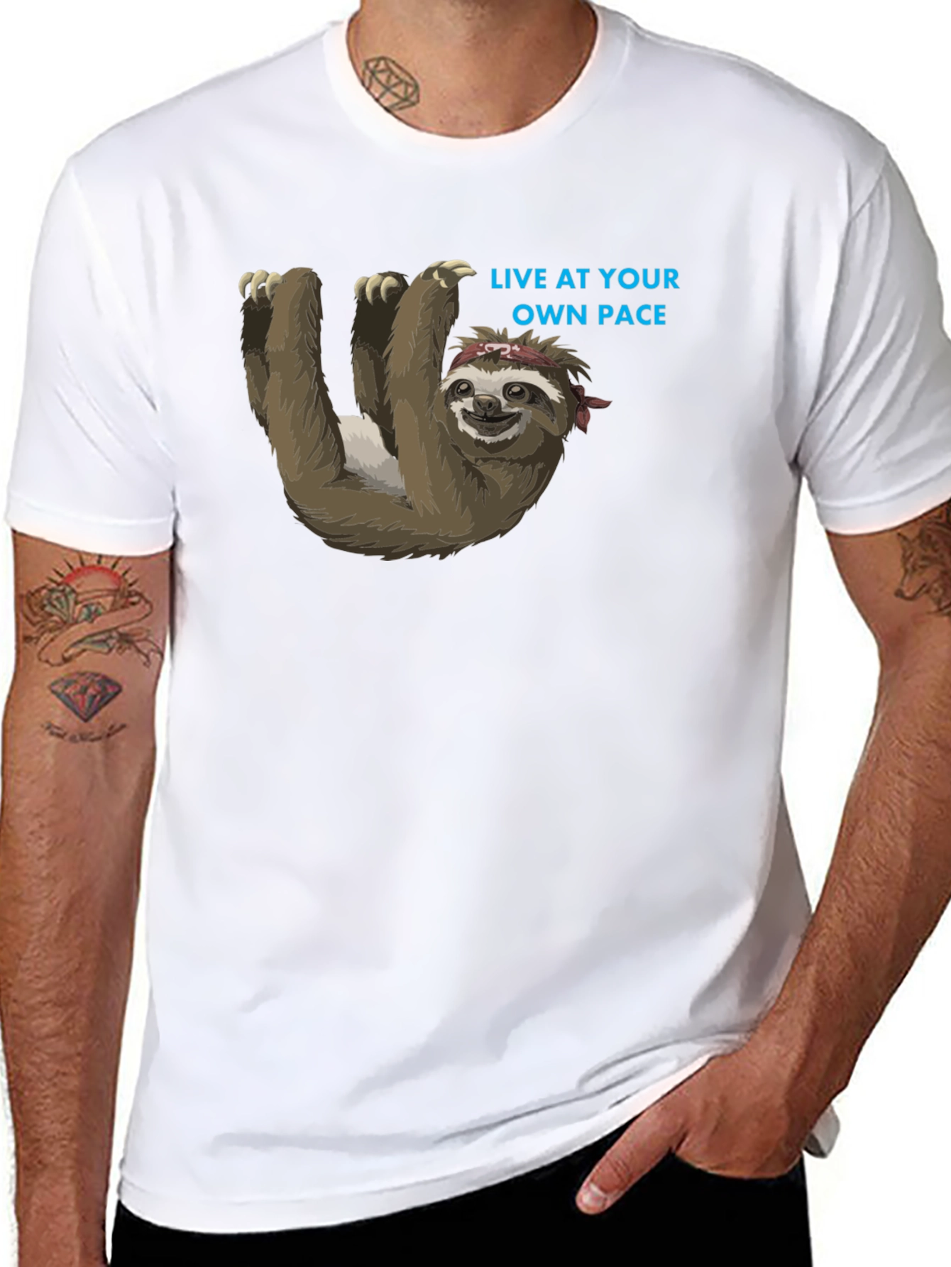 Chill Sloth T-Shirt - Live at Your Own Pace!