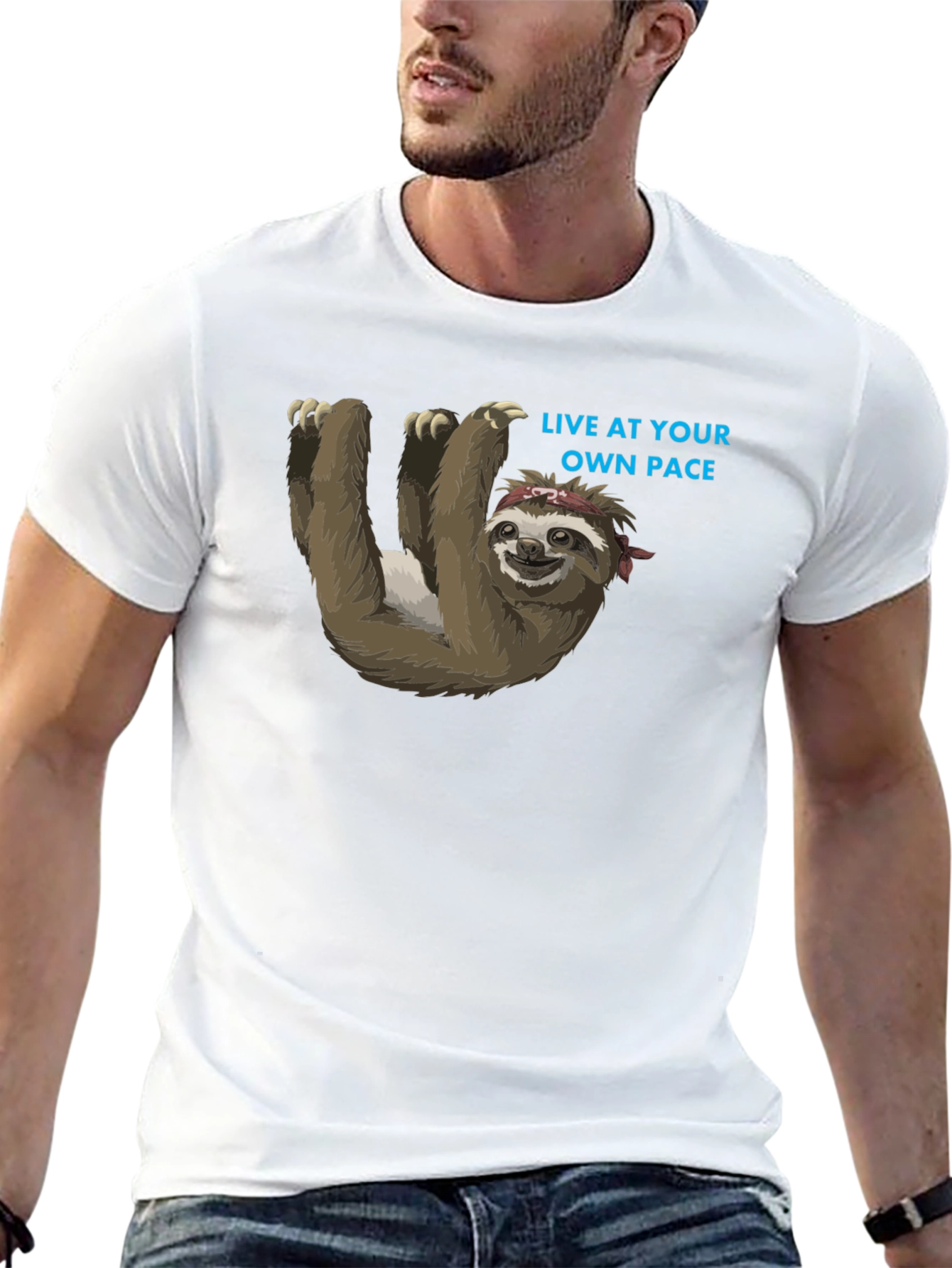 Chill Sloth T-Shirt - Live at Your Own Pace!