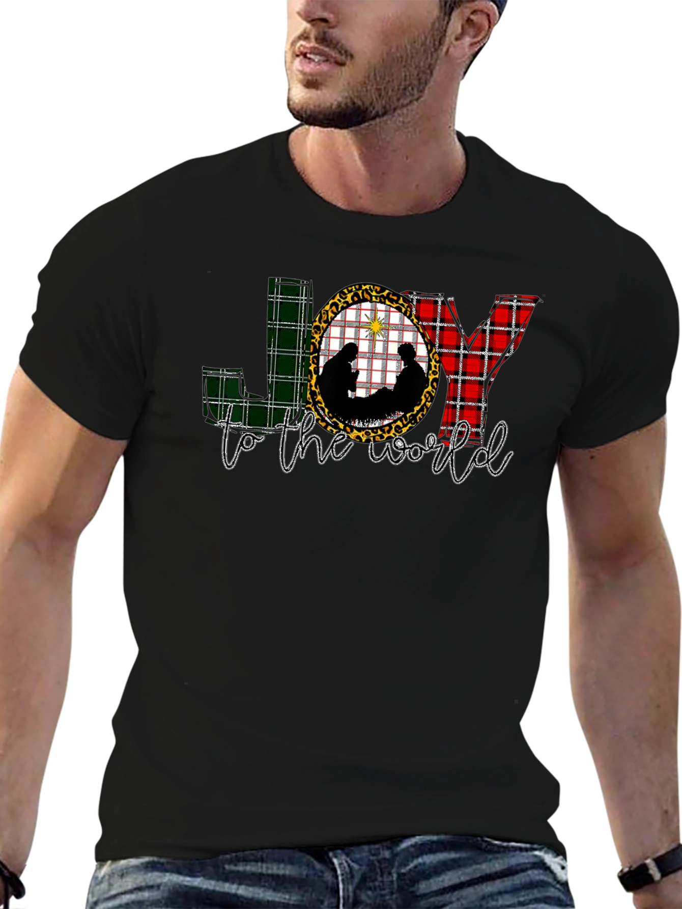 JOY to the World Nativity Scene Graphic Tee