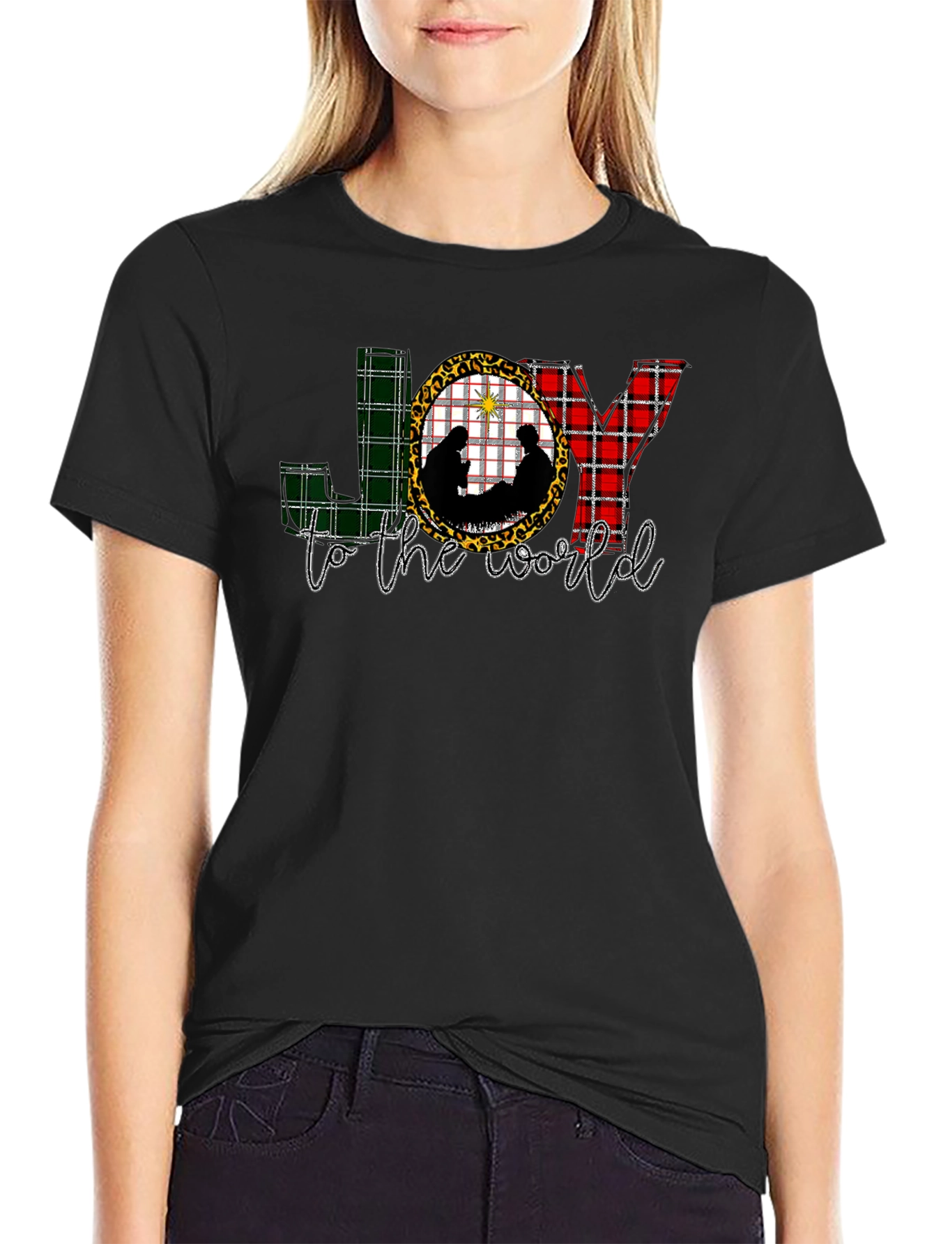 JOY to the World Nativity Scene Graphic Tee