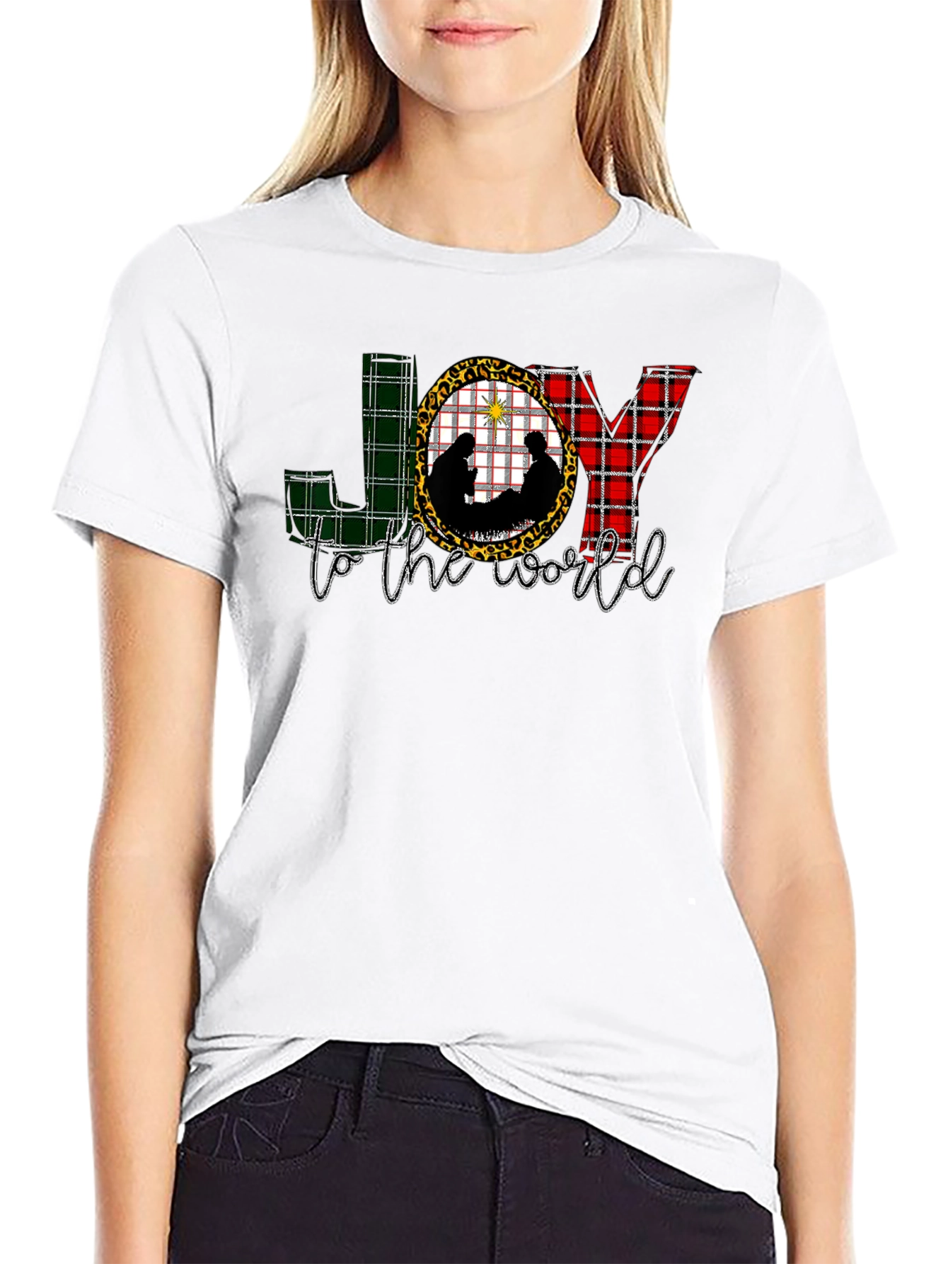 JOY to the World Nativity Scene Graphic Tee