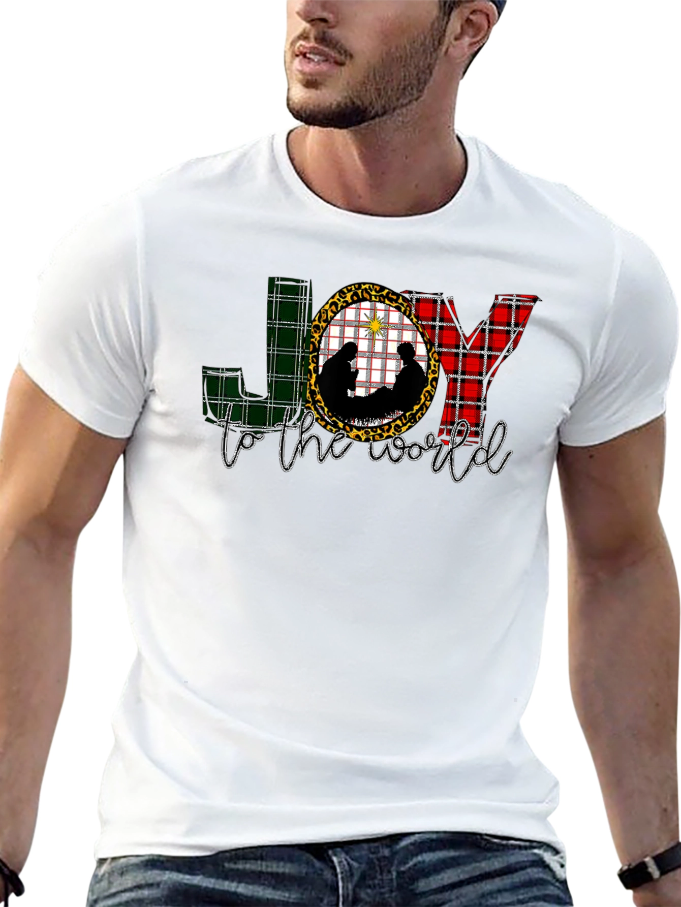 JOY to the World Nativity Scene Graphic Tee