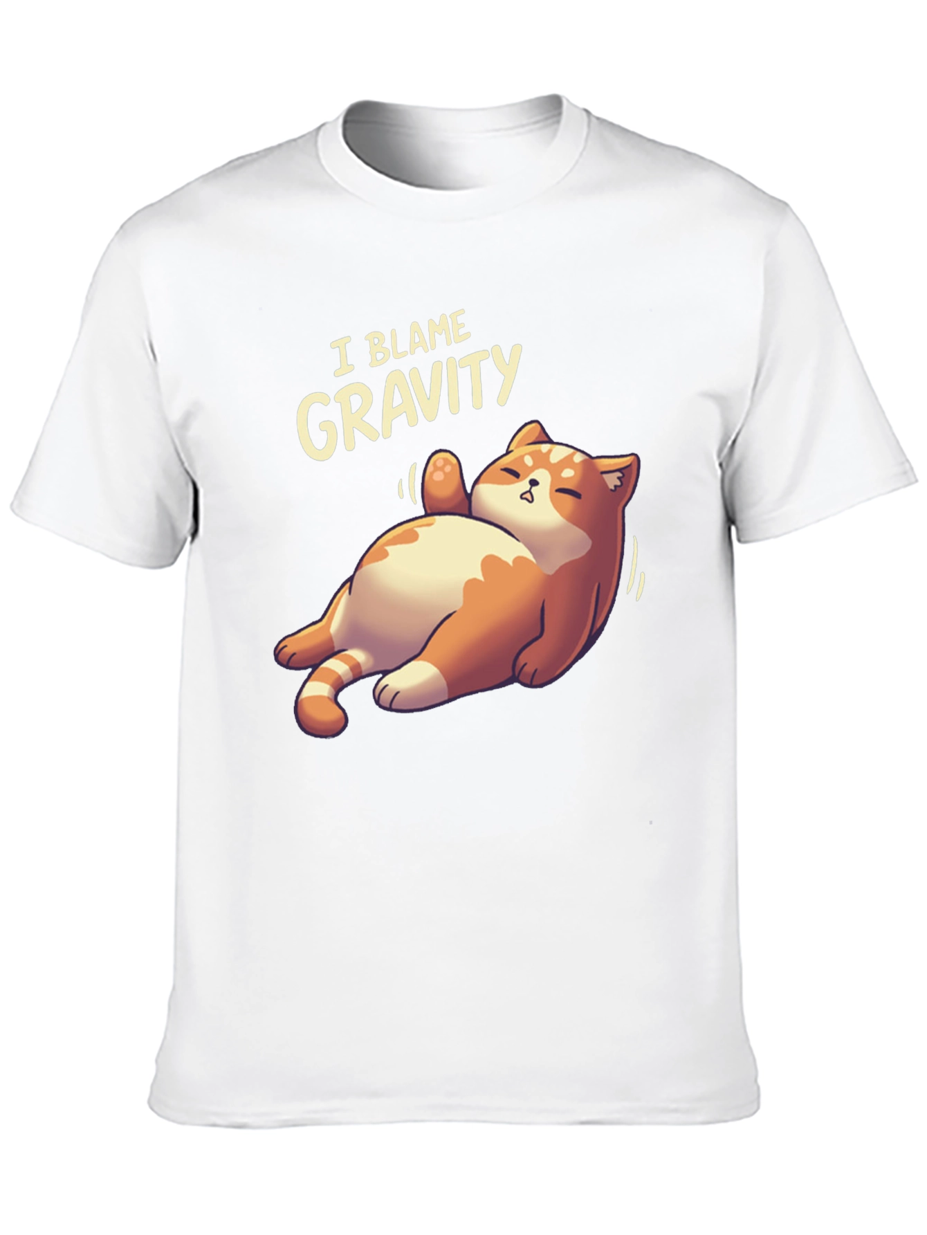 I Blame Gravity Cat T-Shirt - Funny Graphic Tee