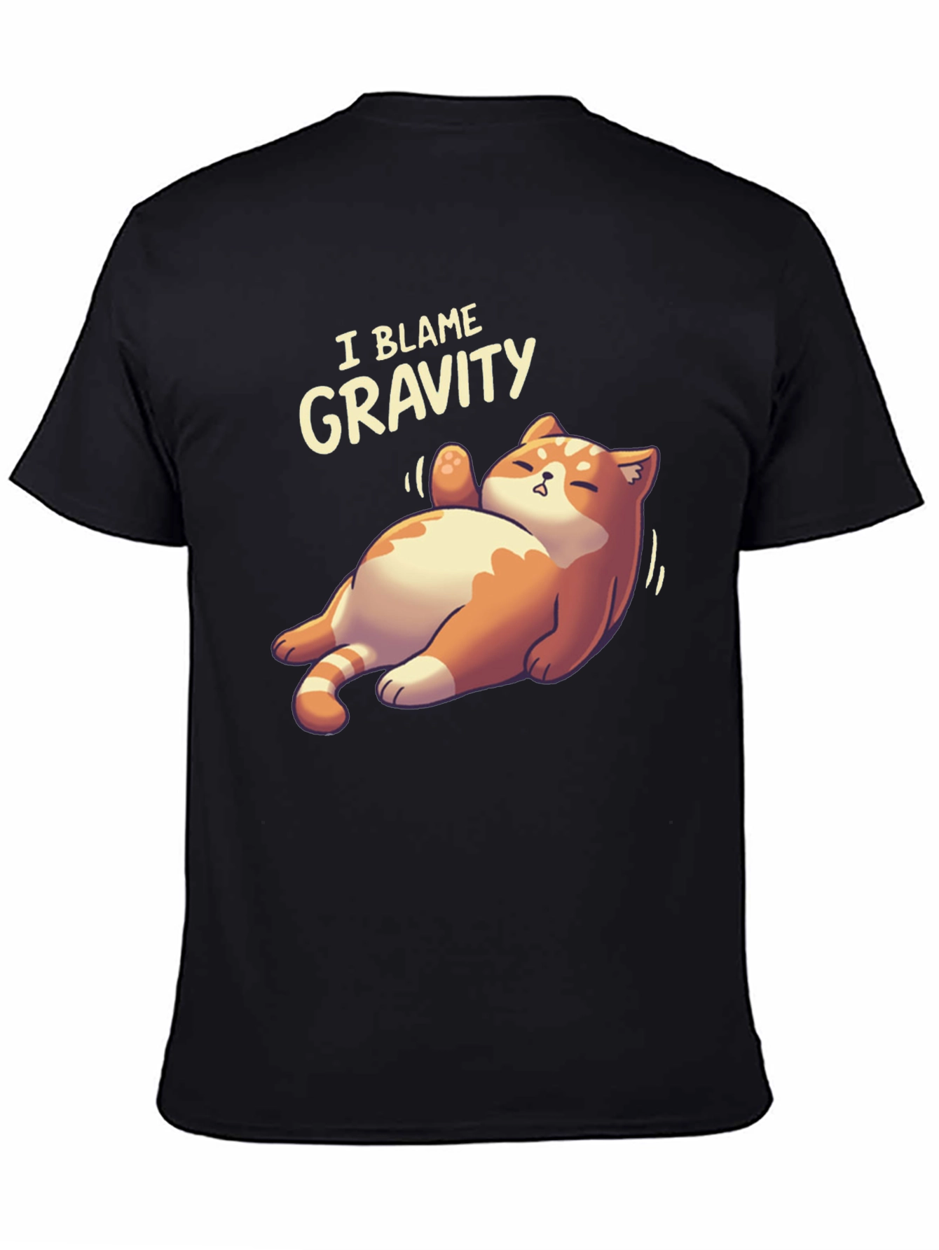 I Blame Gravity Cat T-Shirt - Funny Graphic Tee