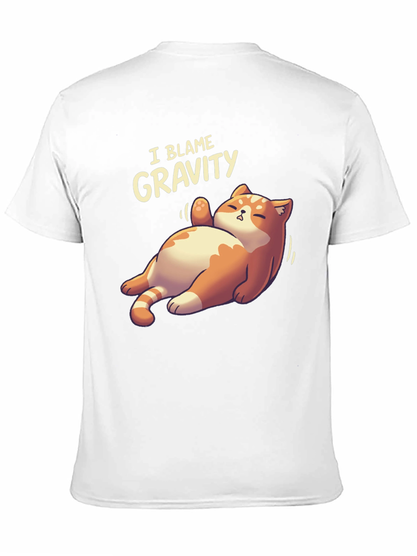 I Blame Gravity Cat T-Shirt - Funny Graphic Tee
