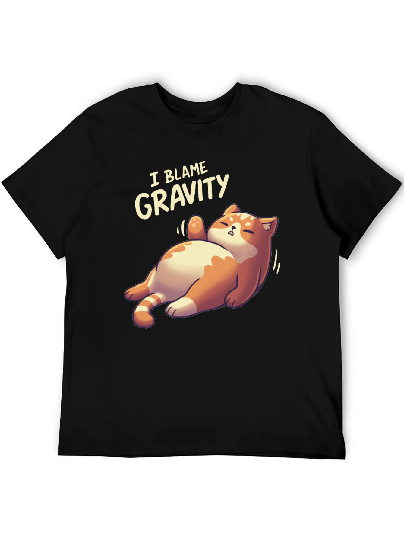I Blame Gravity Cat T-Shirt - Funny Graphic Tee