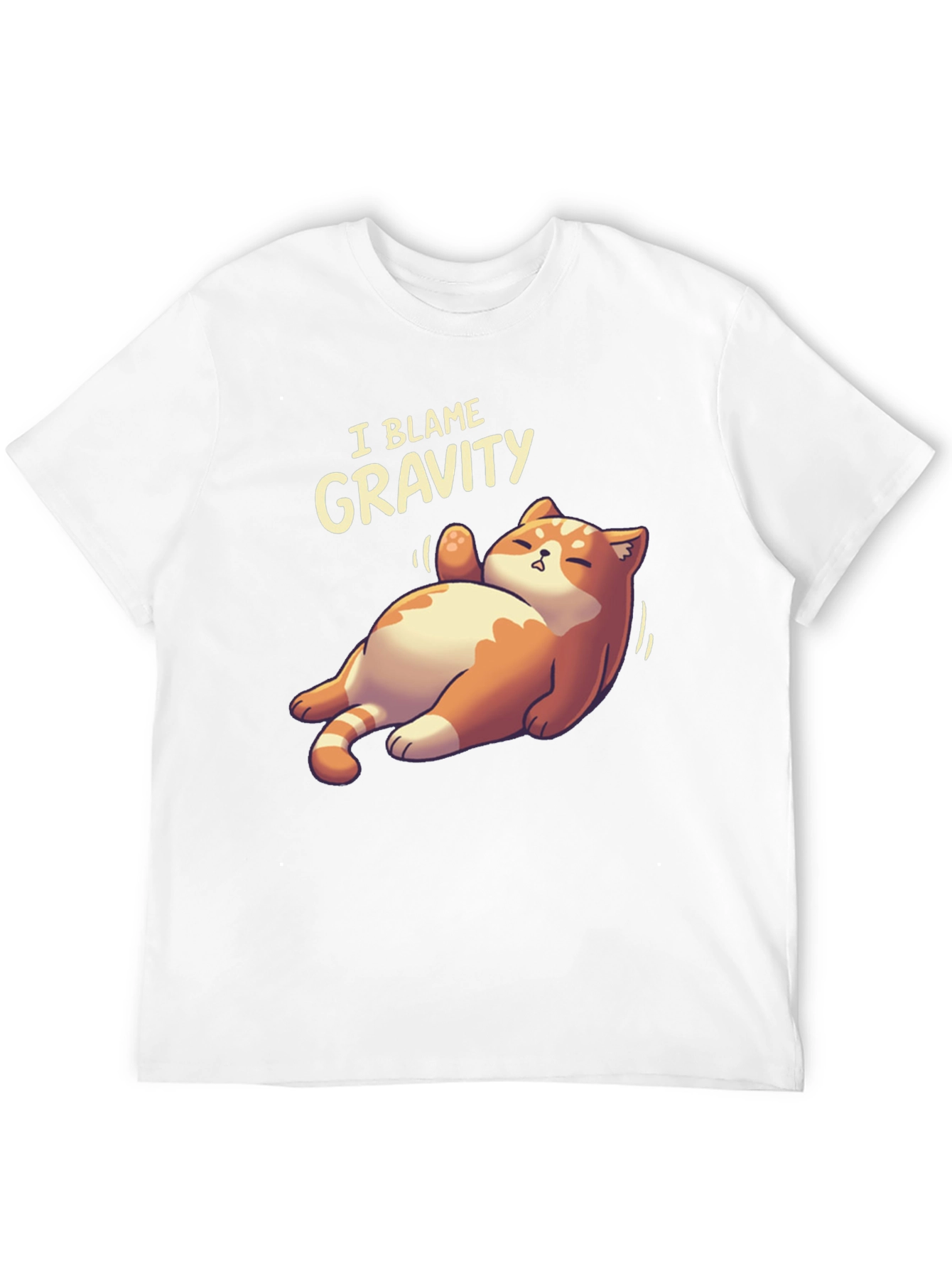 I Blame Gravity Cat T-Shirt - Funny Graphic Tee