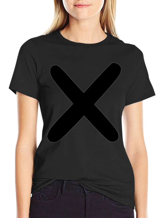 Bold X Graphic Tee - Classic Black Cotton