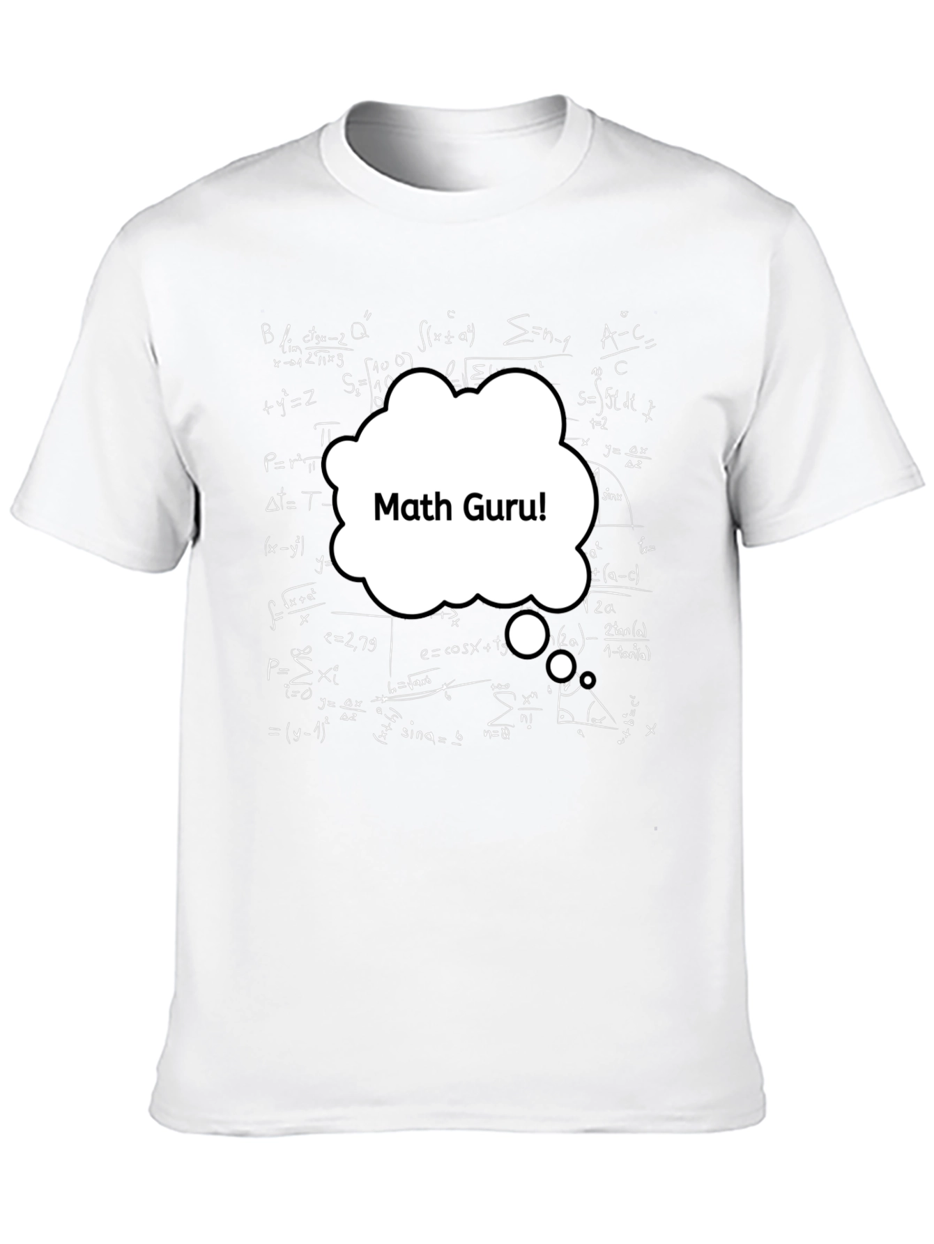 Math Guru T-Shirt - Mens Black Equation Tee
