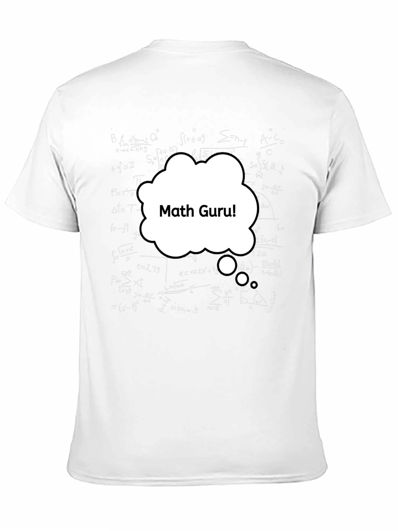Math Guru T-Shirt - Mens Black Equation Tee