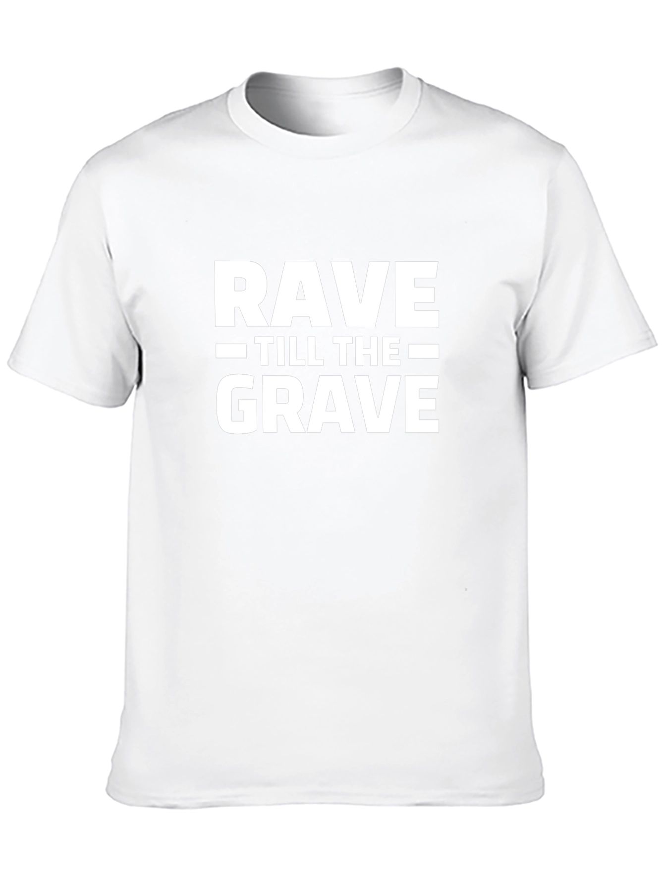 Rave Till The Grave Graphic Tee - Black