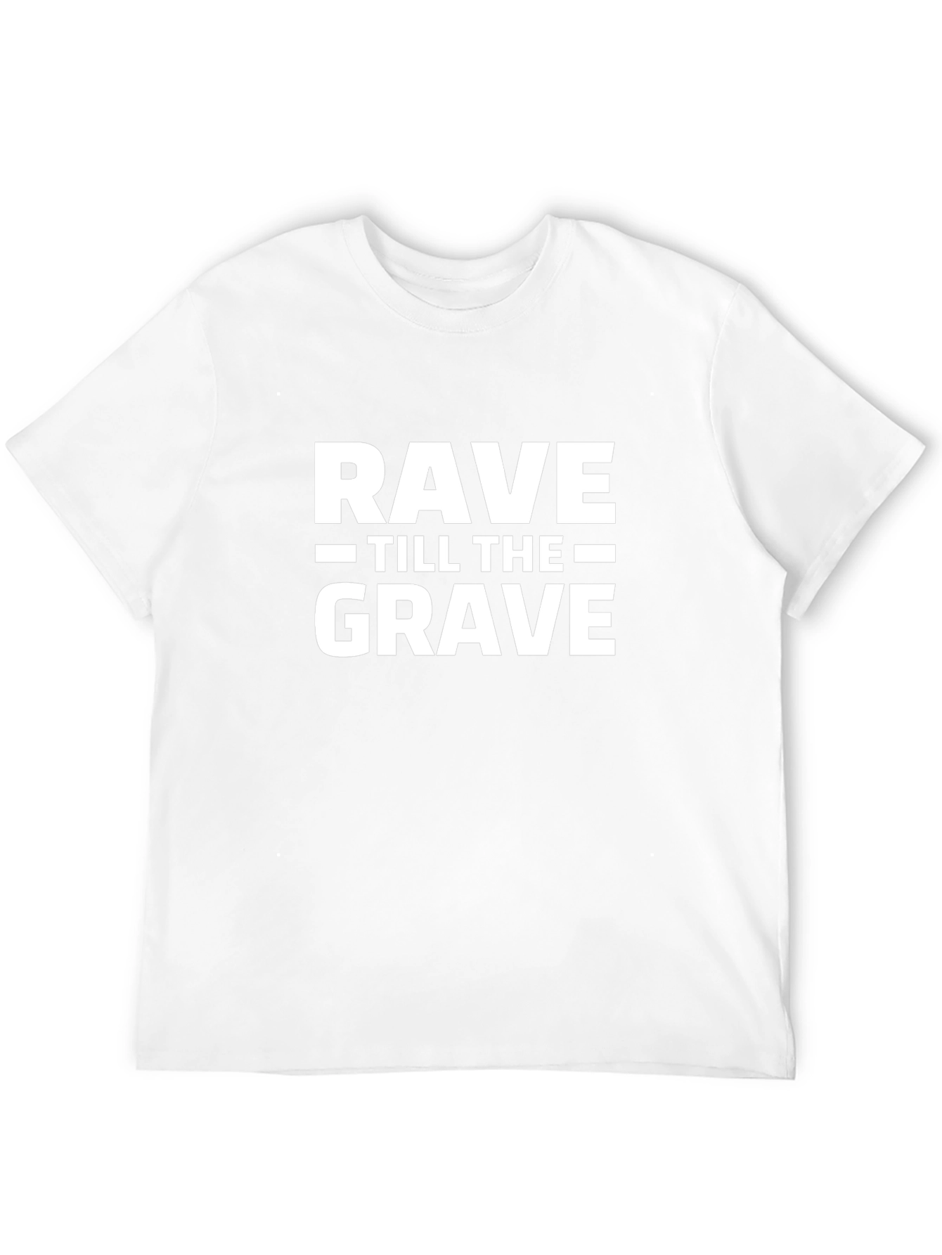 Rave Till The Grave Graphic Tee - Black