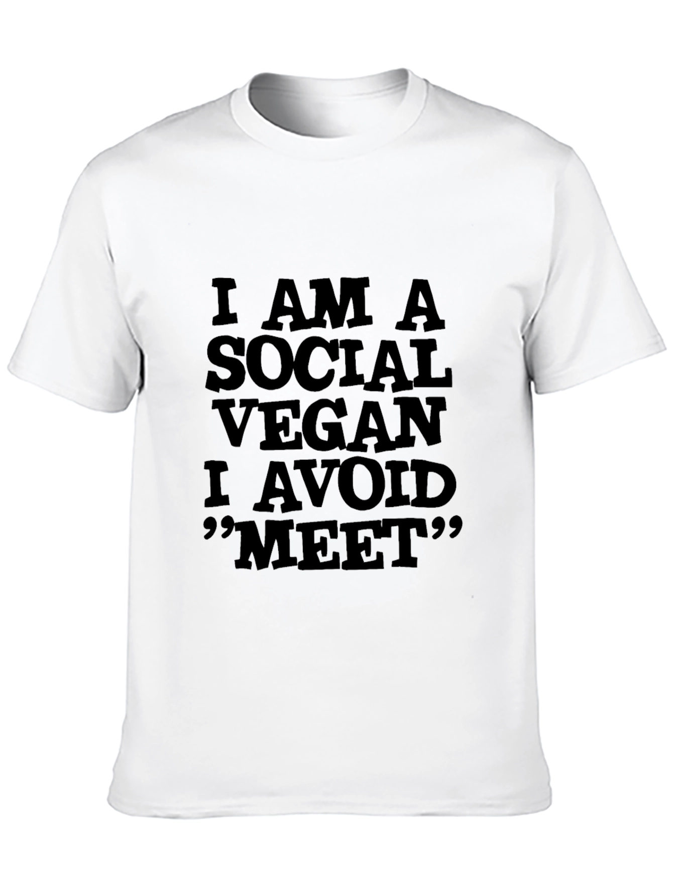 Social Vegan T-Shirt - Funny Vegan Tee
