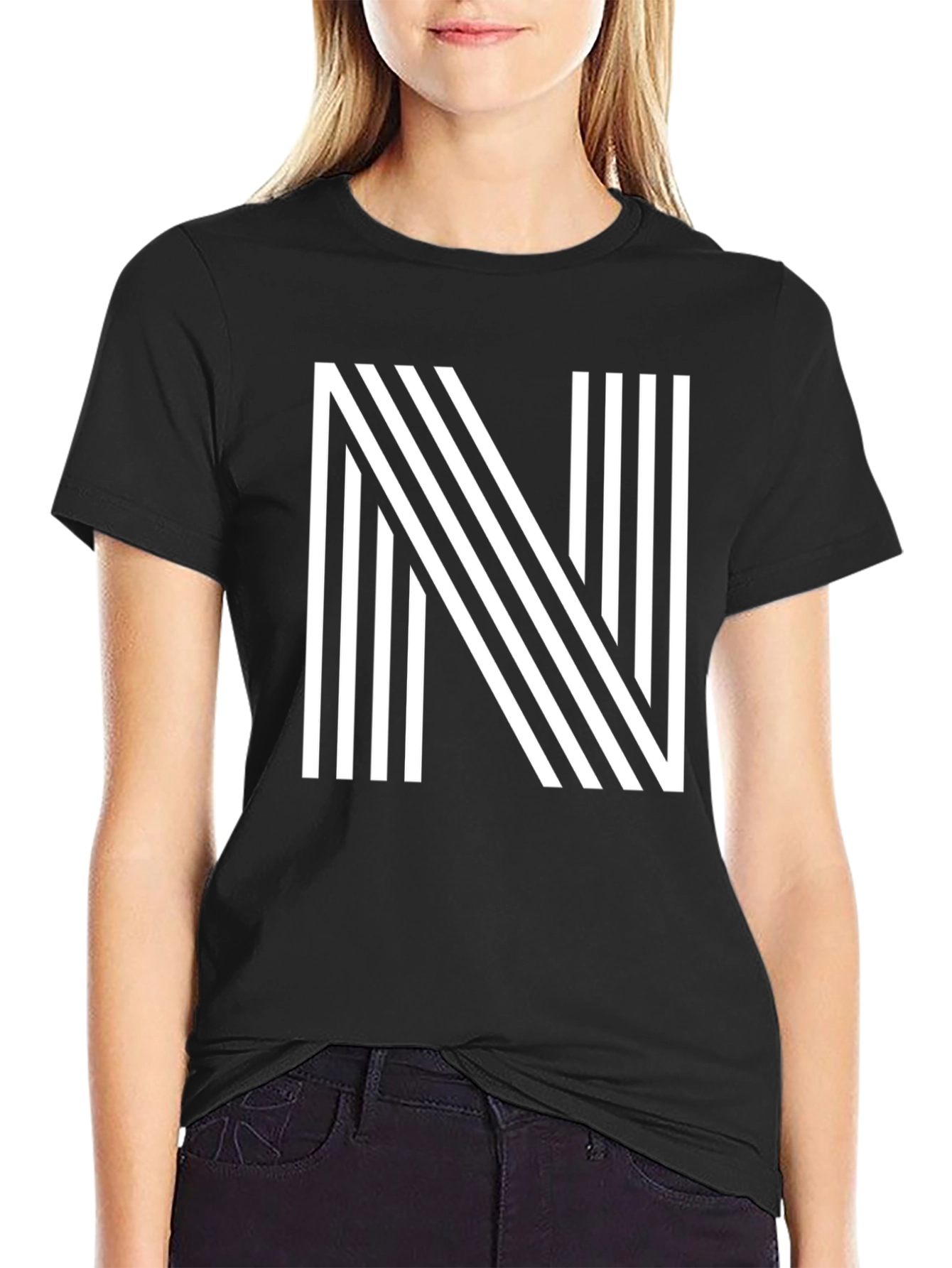 Stripped N Graphic Tee - Classic Casual Style