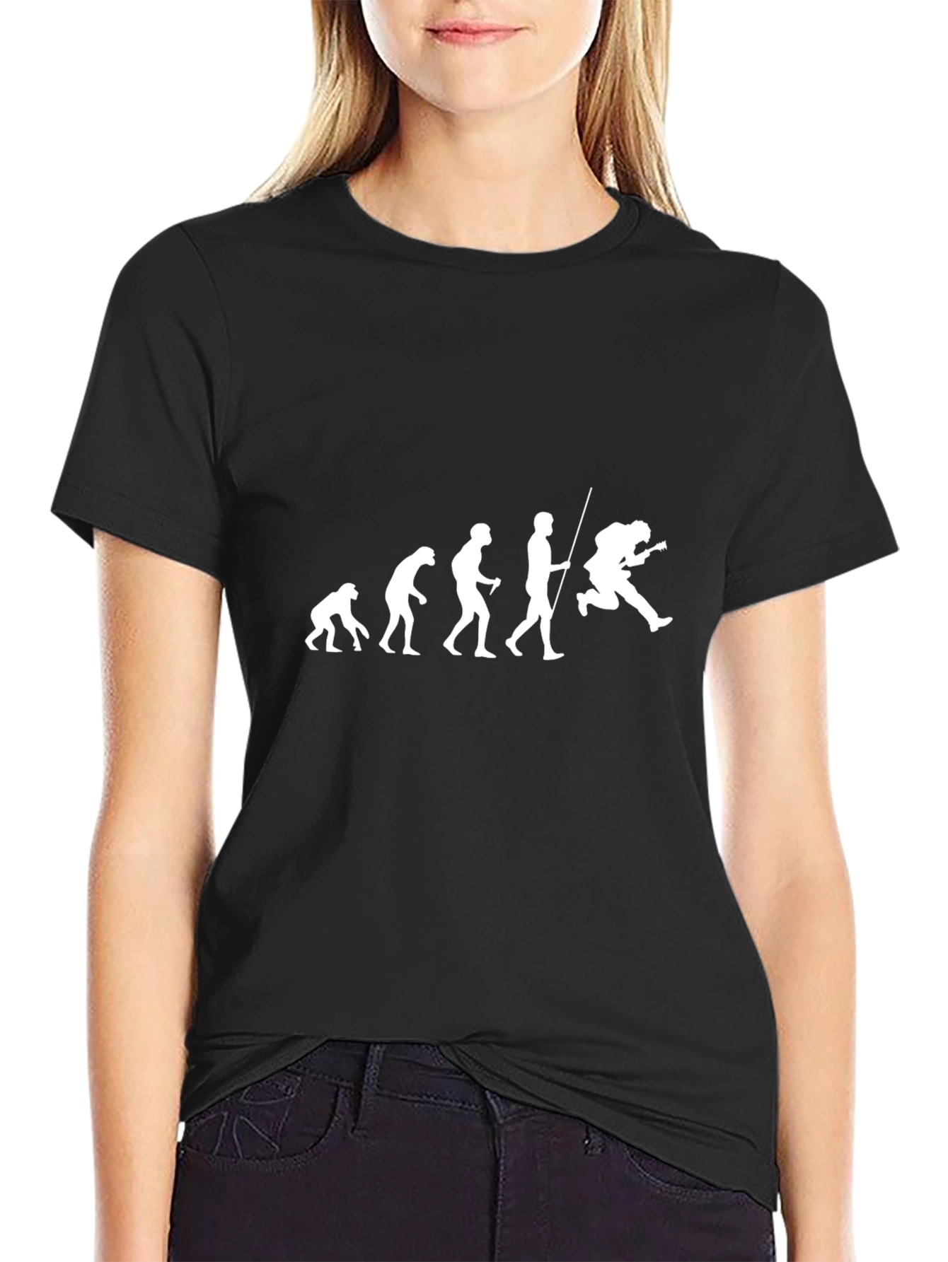 Evolution of Rock T-Shirt - Black Graphic Tee