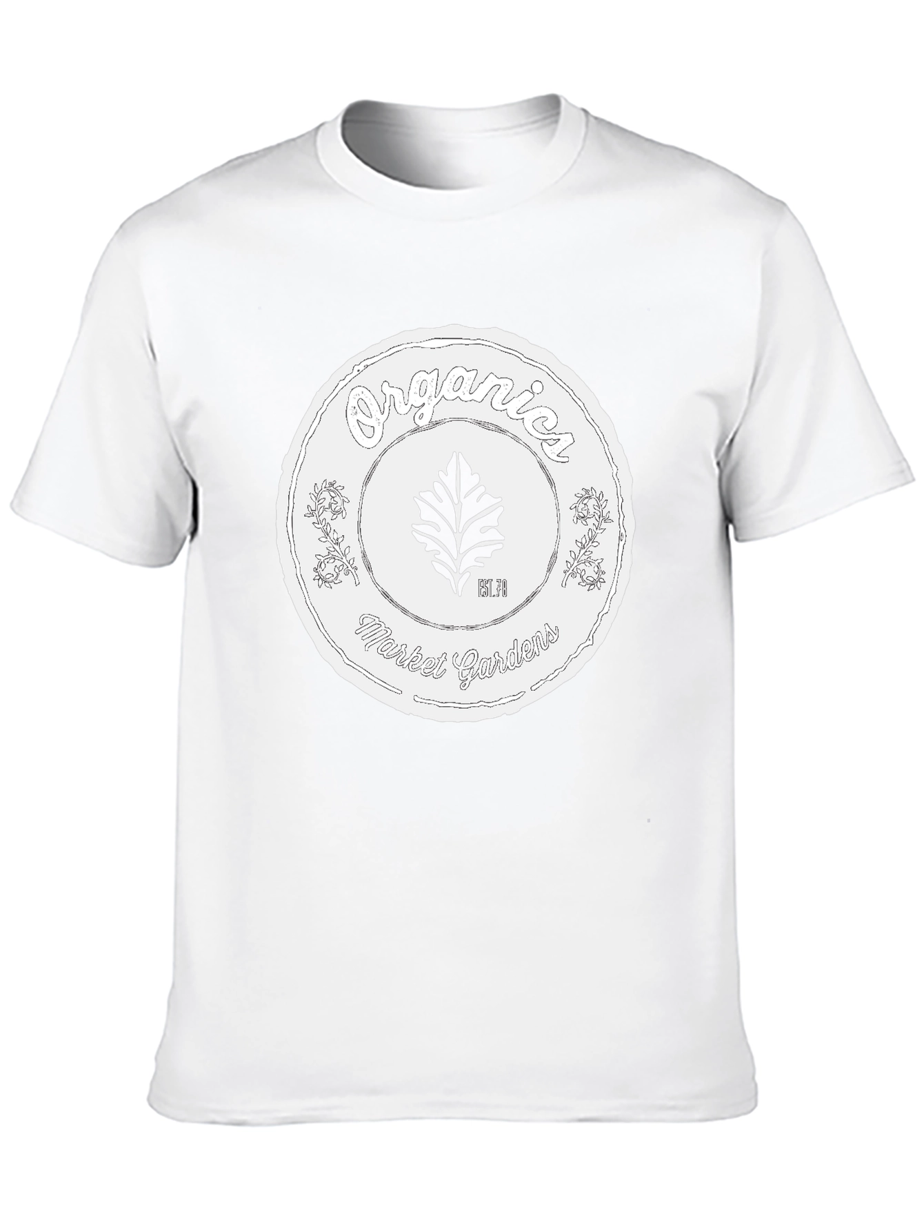 Organic Market Gardens Black T-Shirt