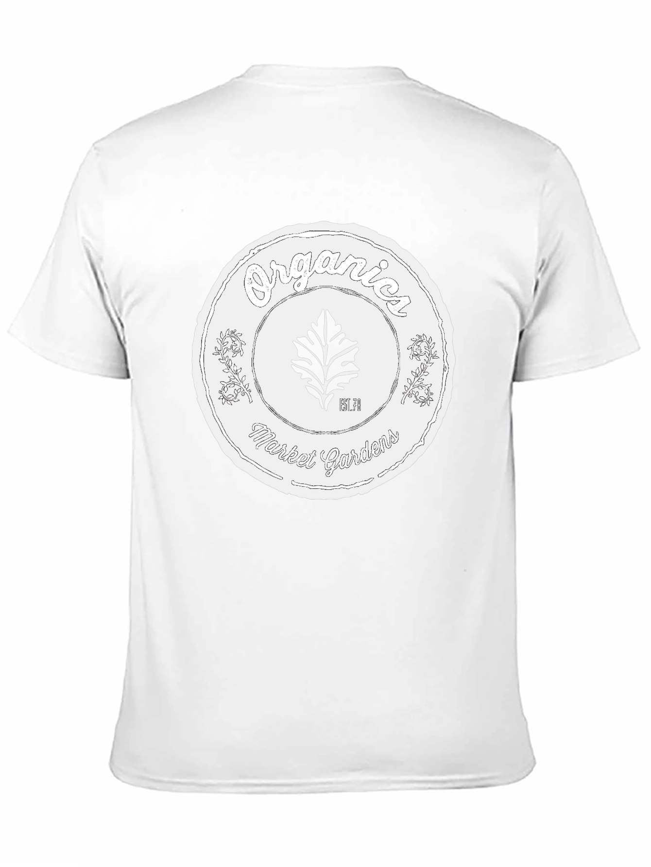 Organic Market Gardens Black T-Shirt