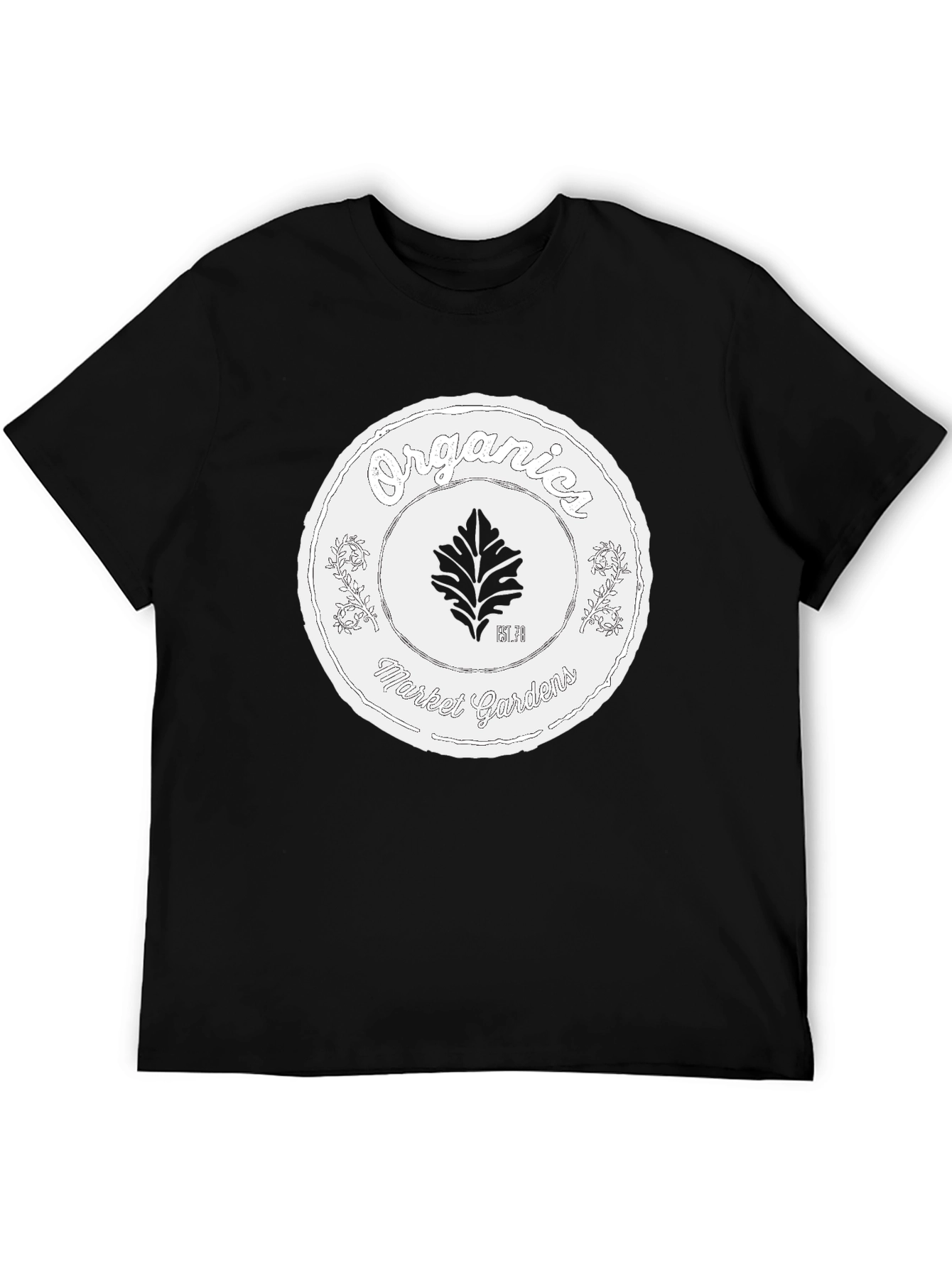 Organic Market Gardens Black T-Shirt