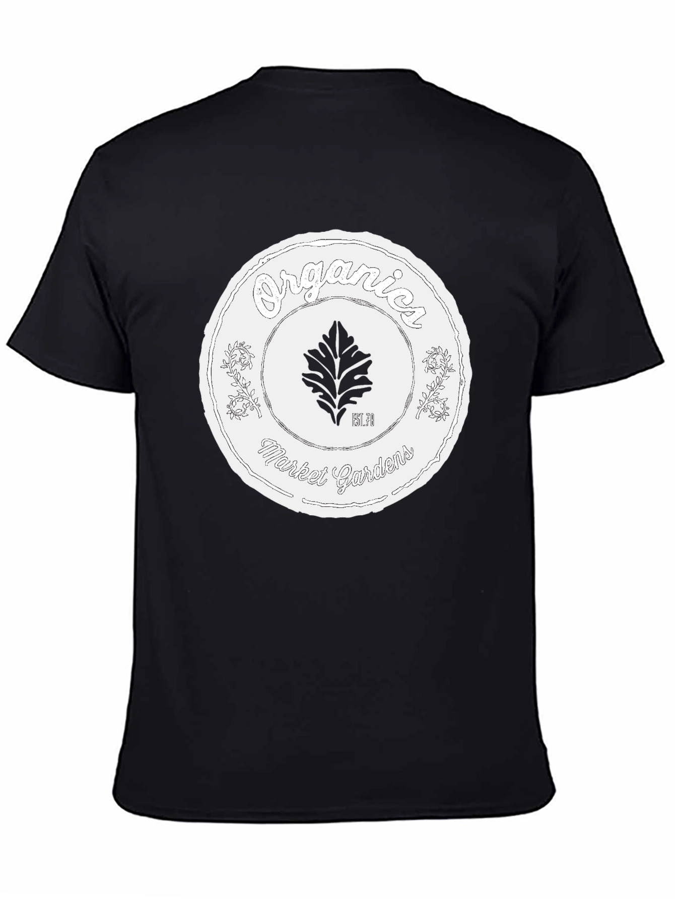 Organic Market Gardens Black T-Shirt