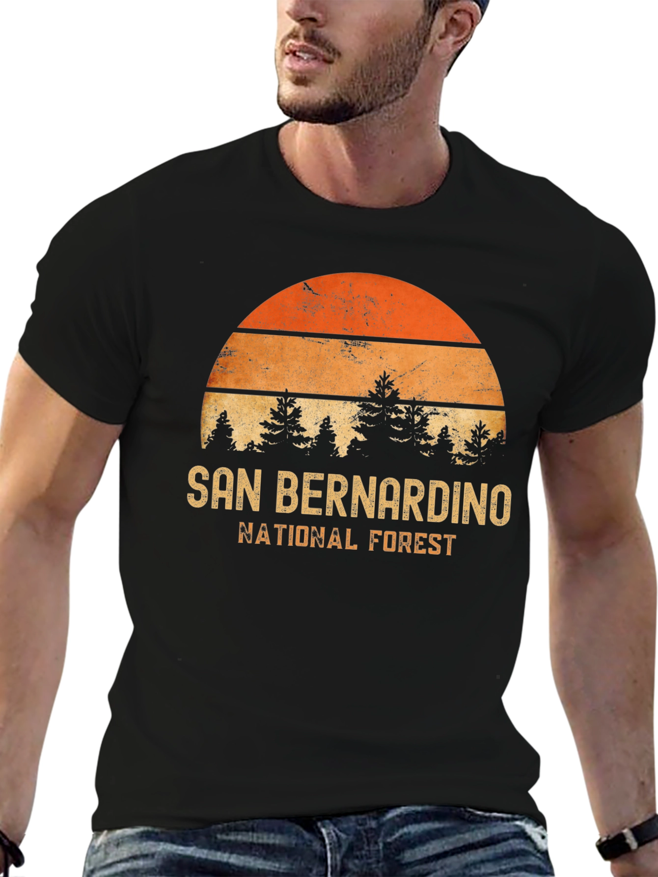 San Bernardino National Forest Retro T-Shirt