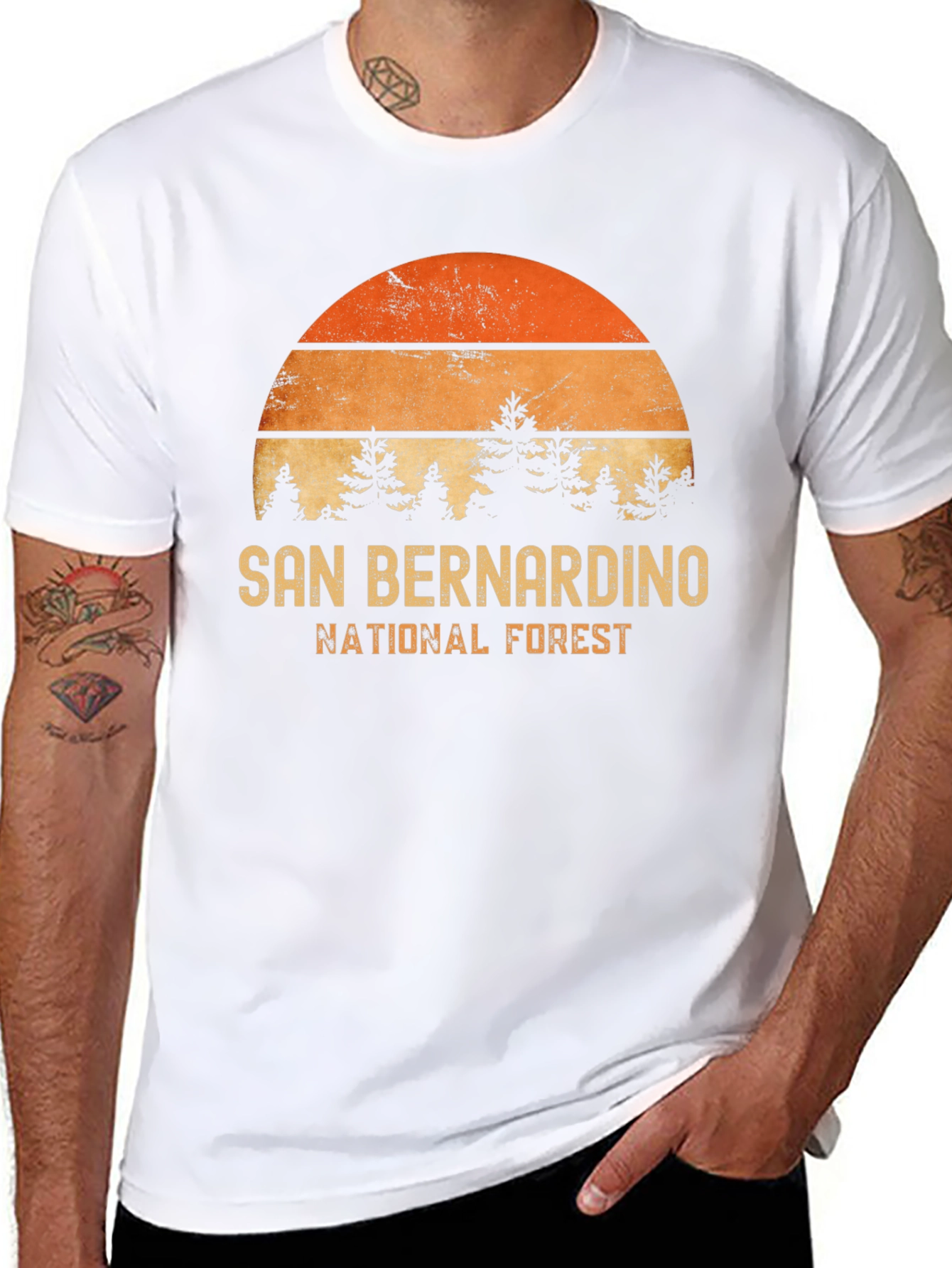 San Bernardino National Forest Retro T-Shirt