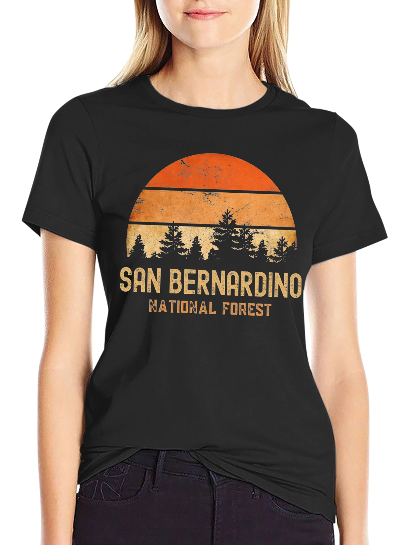 San Bernardino National Forest Retro T-Shirt