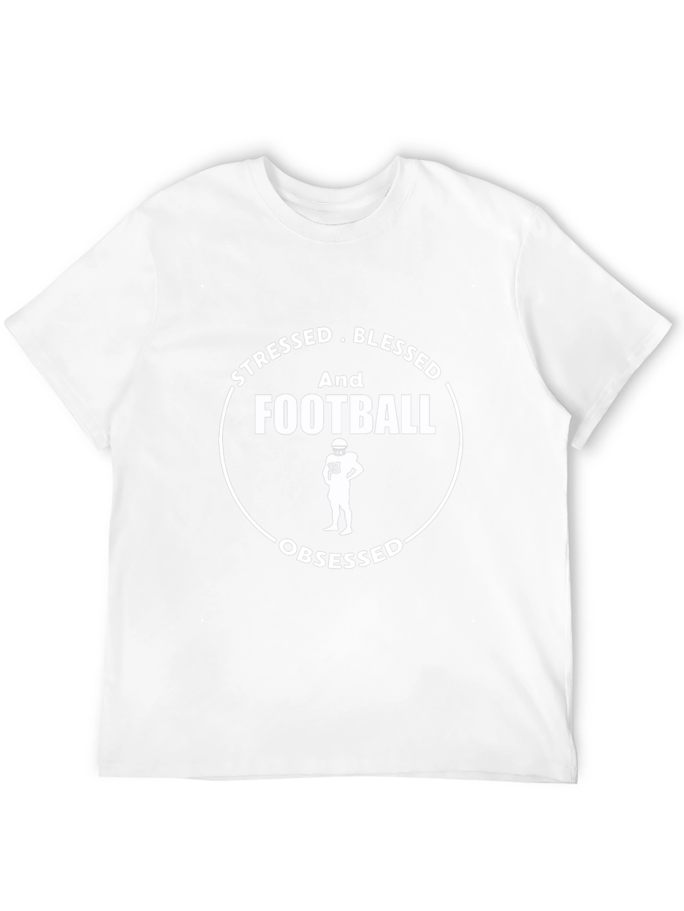 Stressed Blessed Football Obsessed T-Shirt