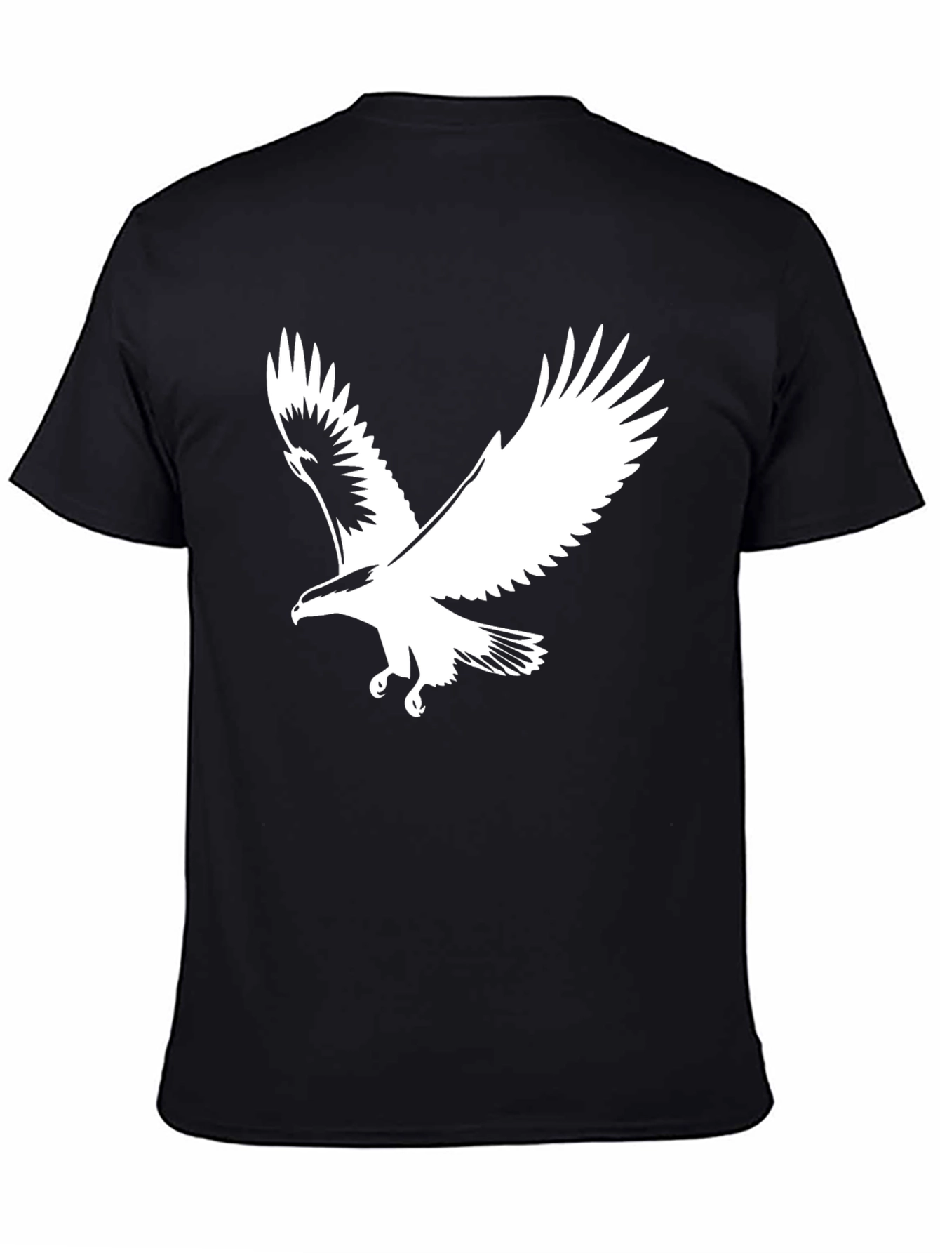Eagle Graphic T-Shirt - Bold Black Cotton Tee