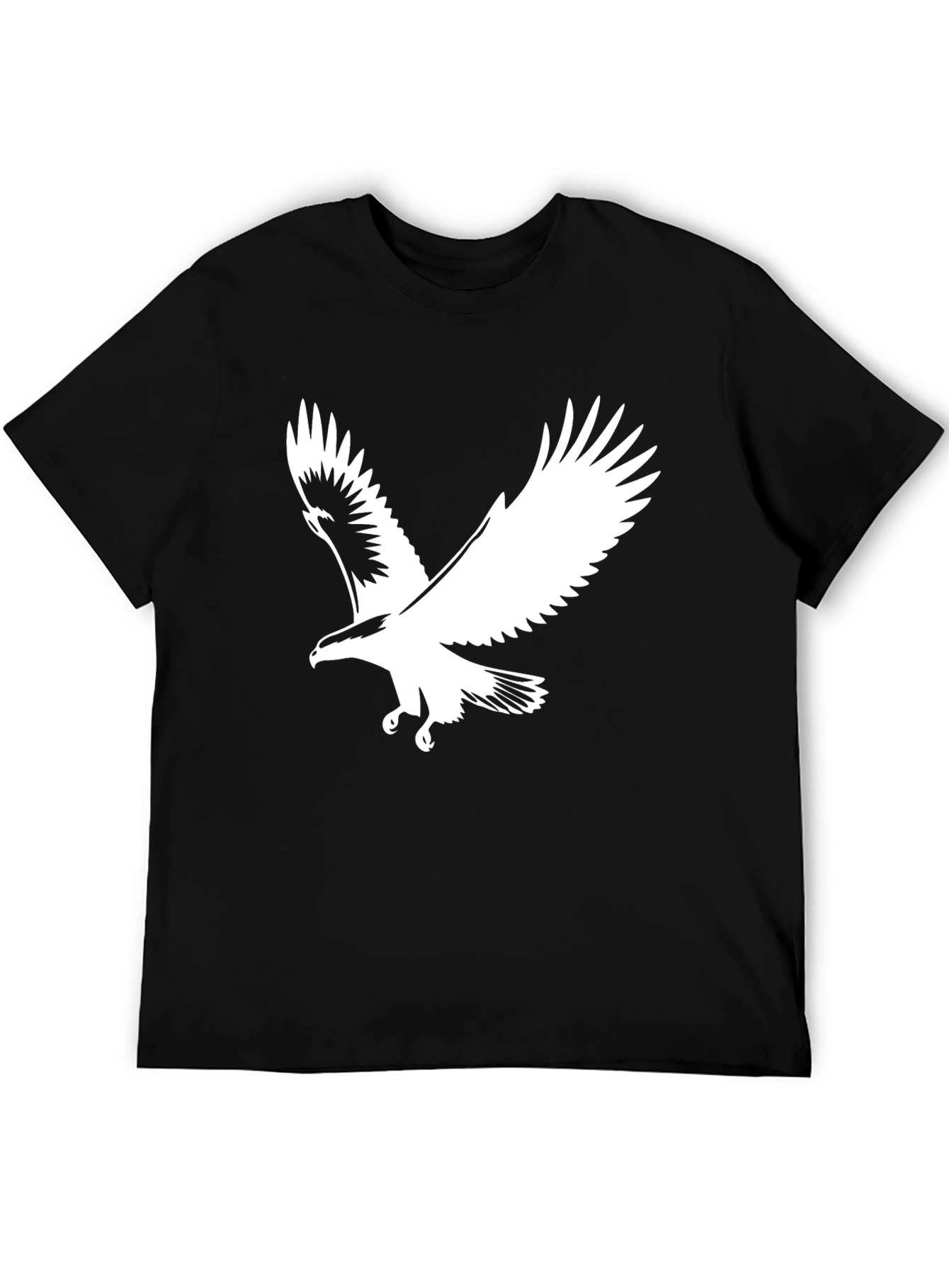 Eagle Graphic T-Shirt - Bold Black Cotton Tee