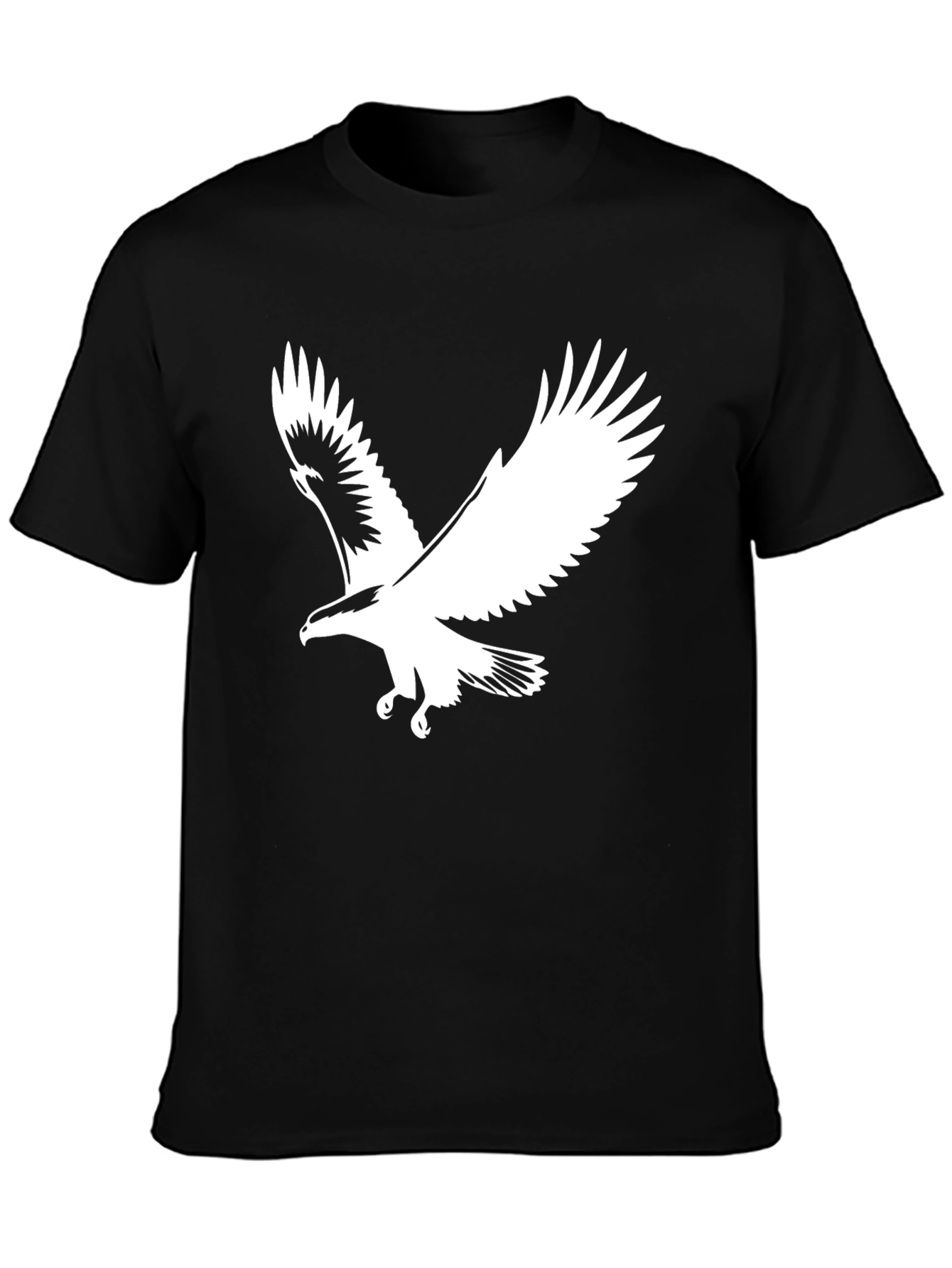 Eagle Graphic T-Shirt - Bold Black Cotton Tee