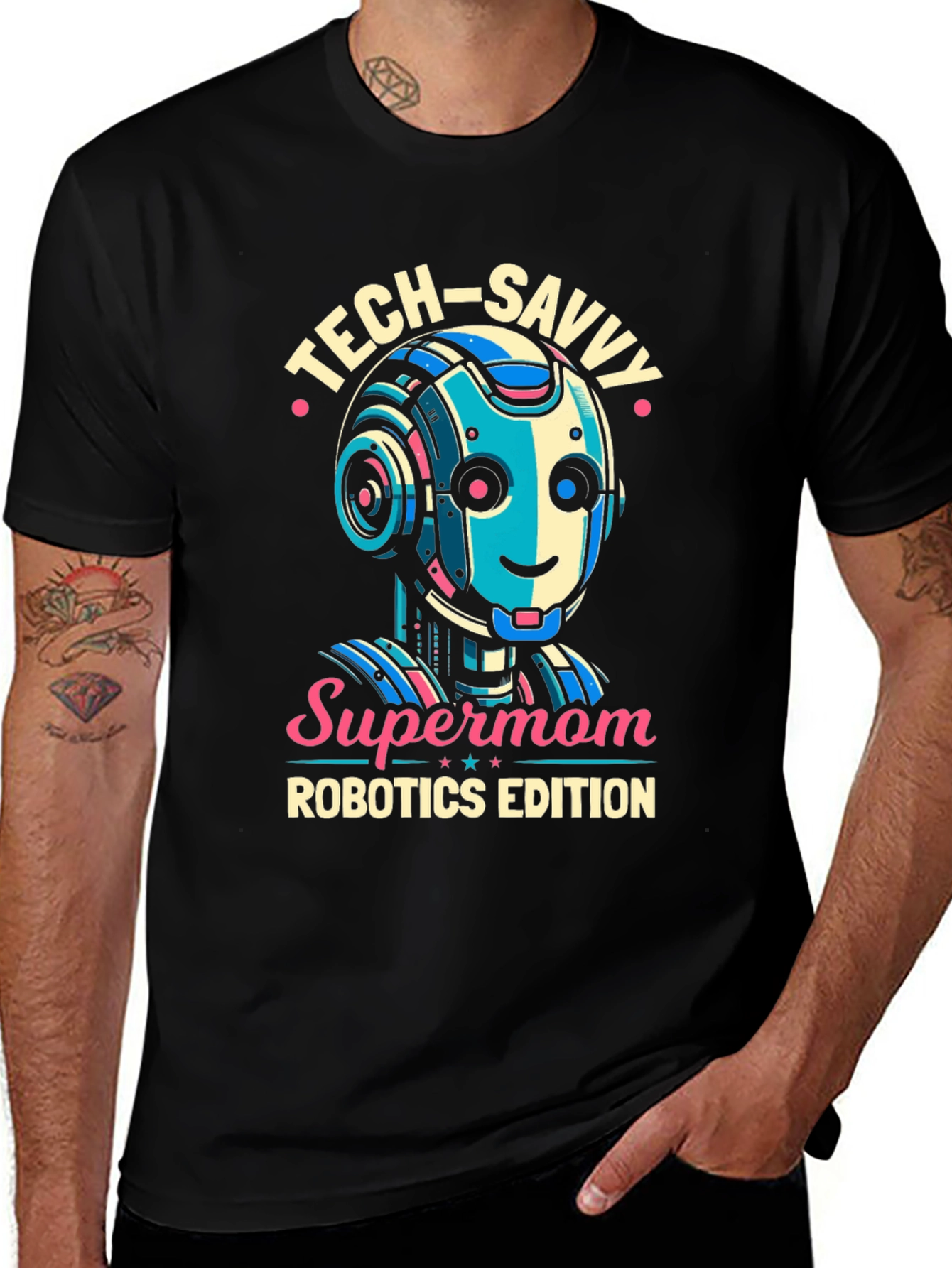 Tech-Savvy Supermom Robotics Edition T-Shirt