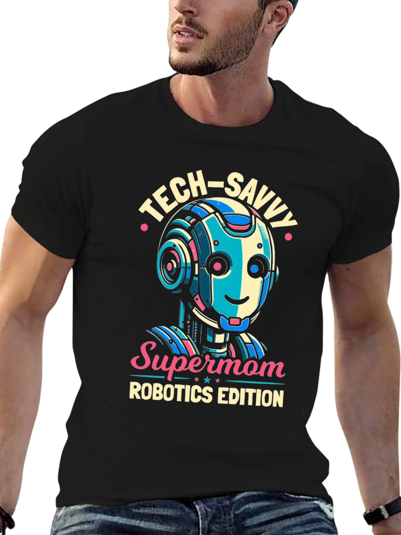Tech-Savvy Supermom Robotics Edition T-Shirt