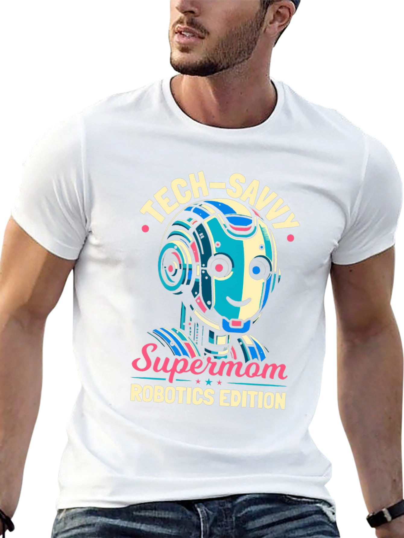 Tech-Savvy Supermom Robotics Edition T-Shirt