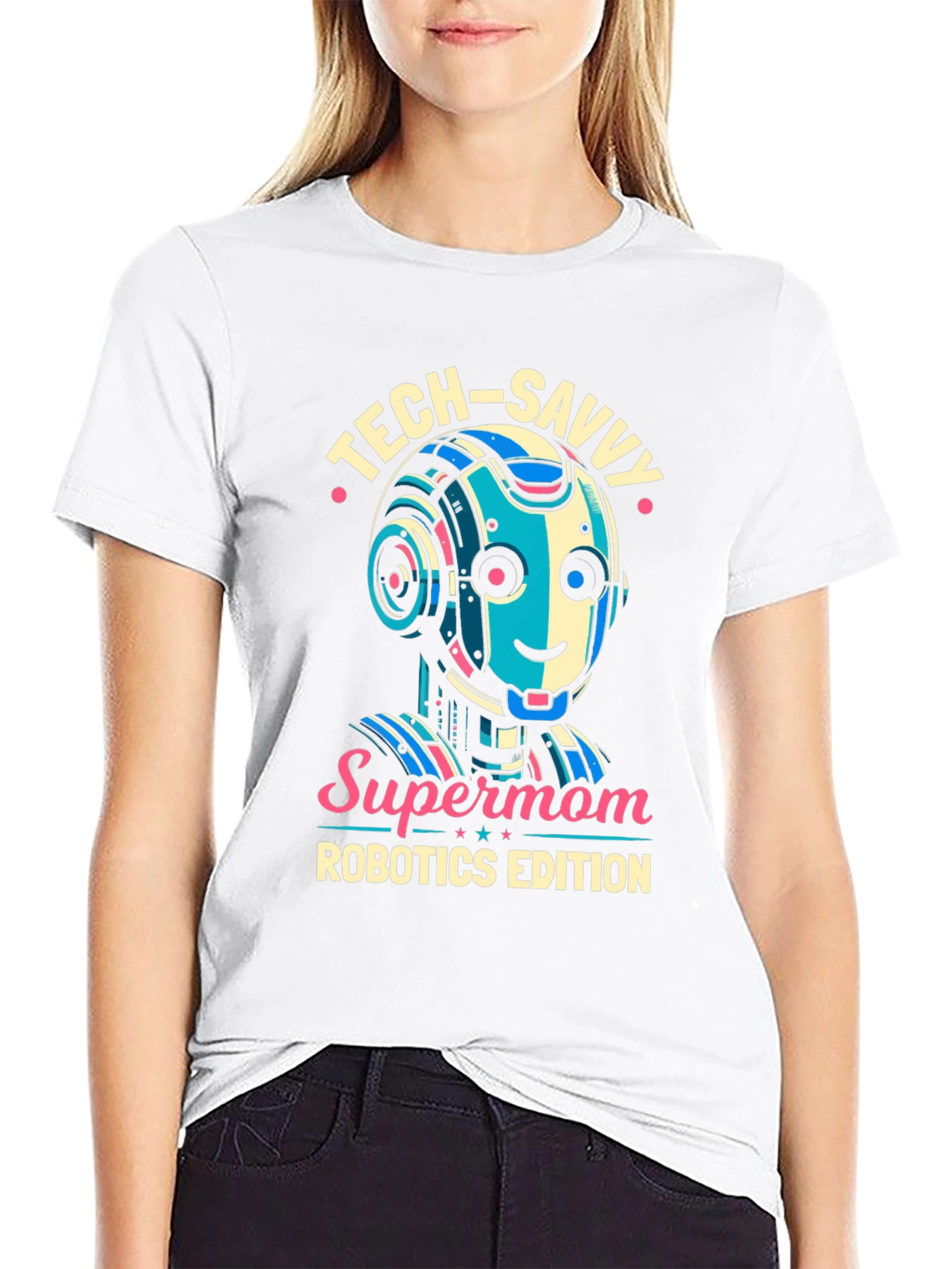Tech-Savvy Supermom Robotics Edition T-Shirt