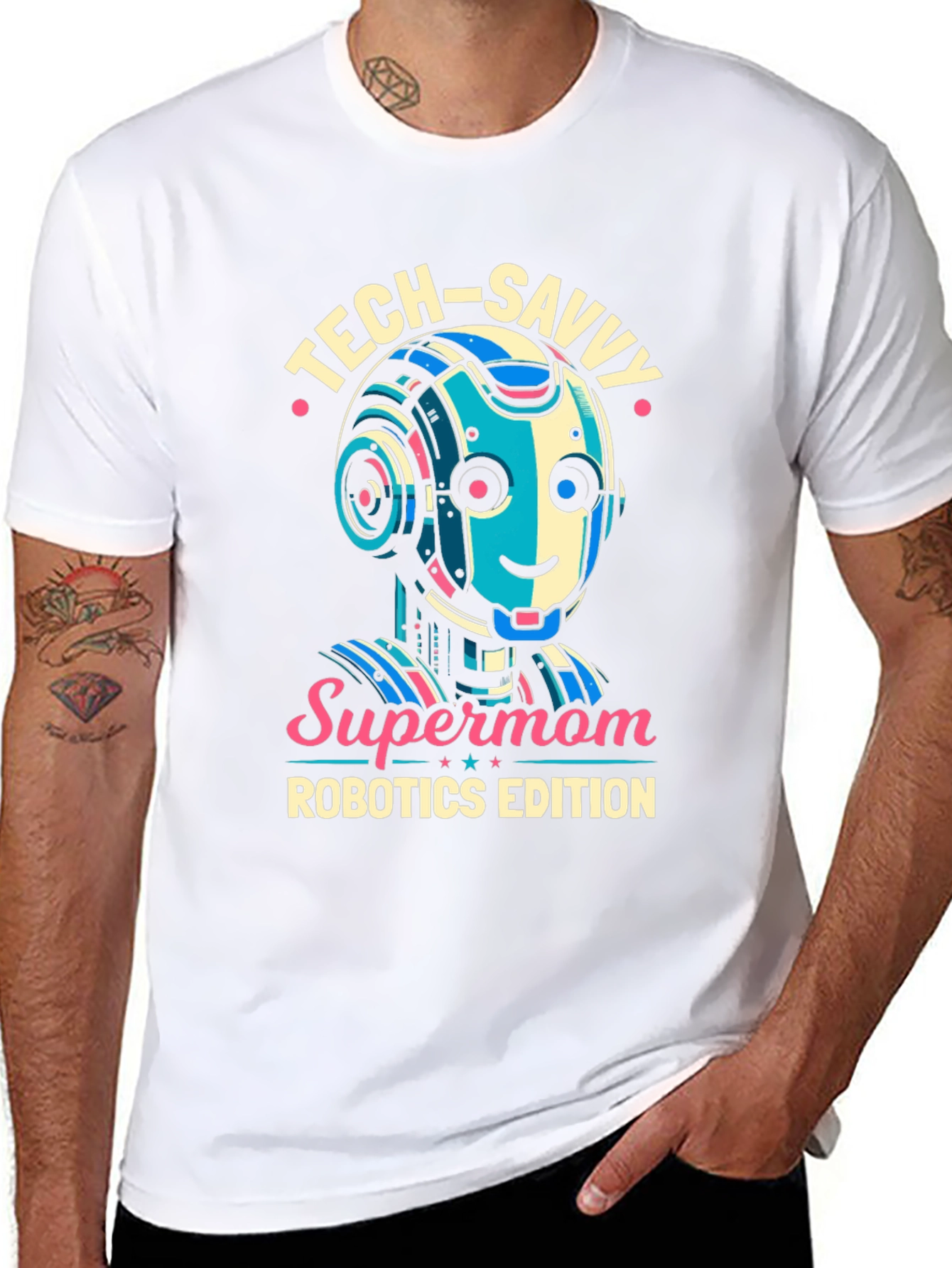 Tech-Savvy Supermom Robotics Edition T-Shirt