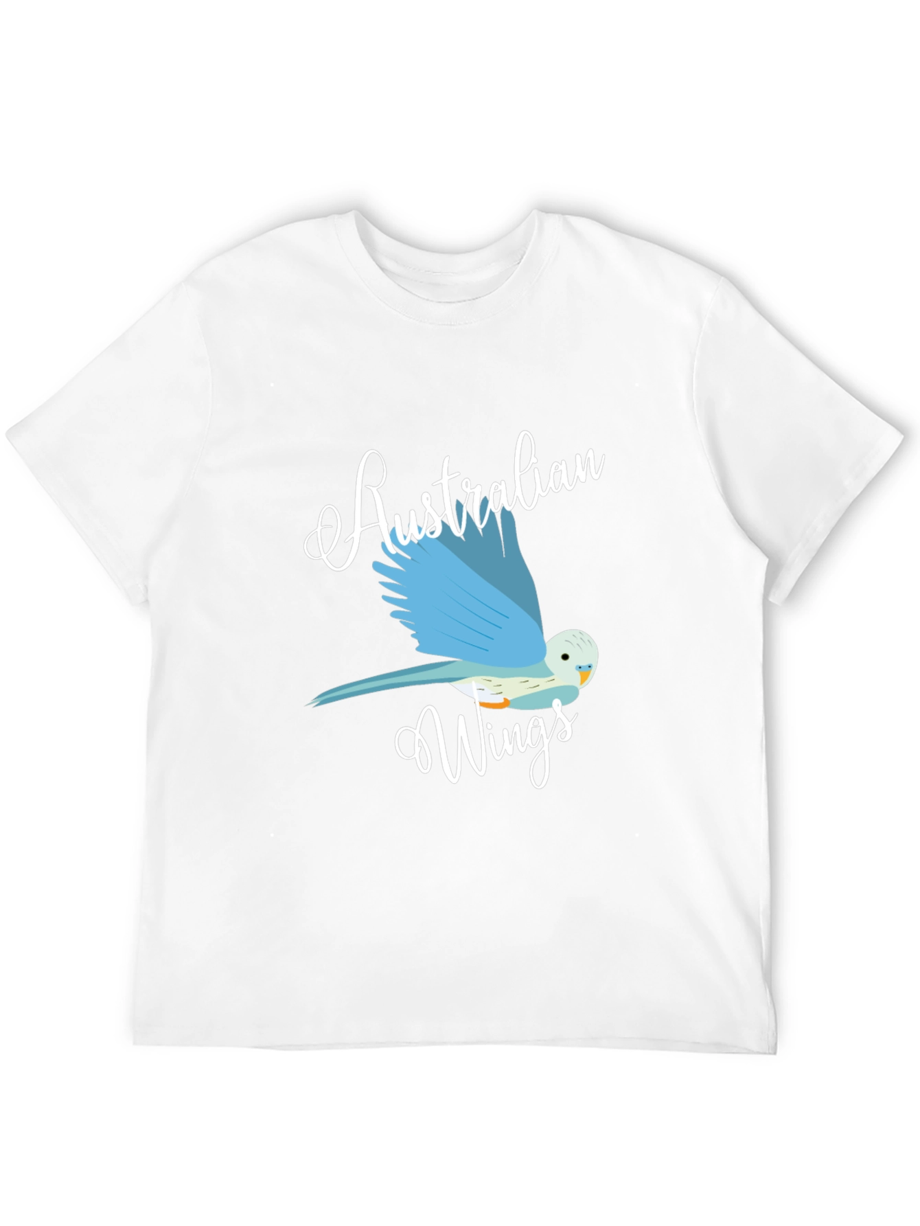 Australian Wings Graphic Tee - Black Cotton T-Shirt