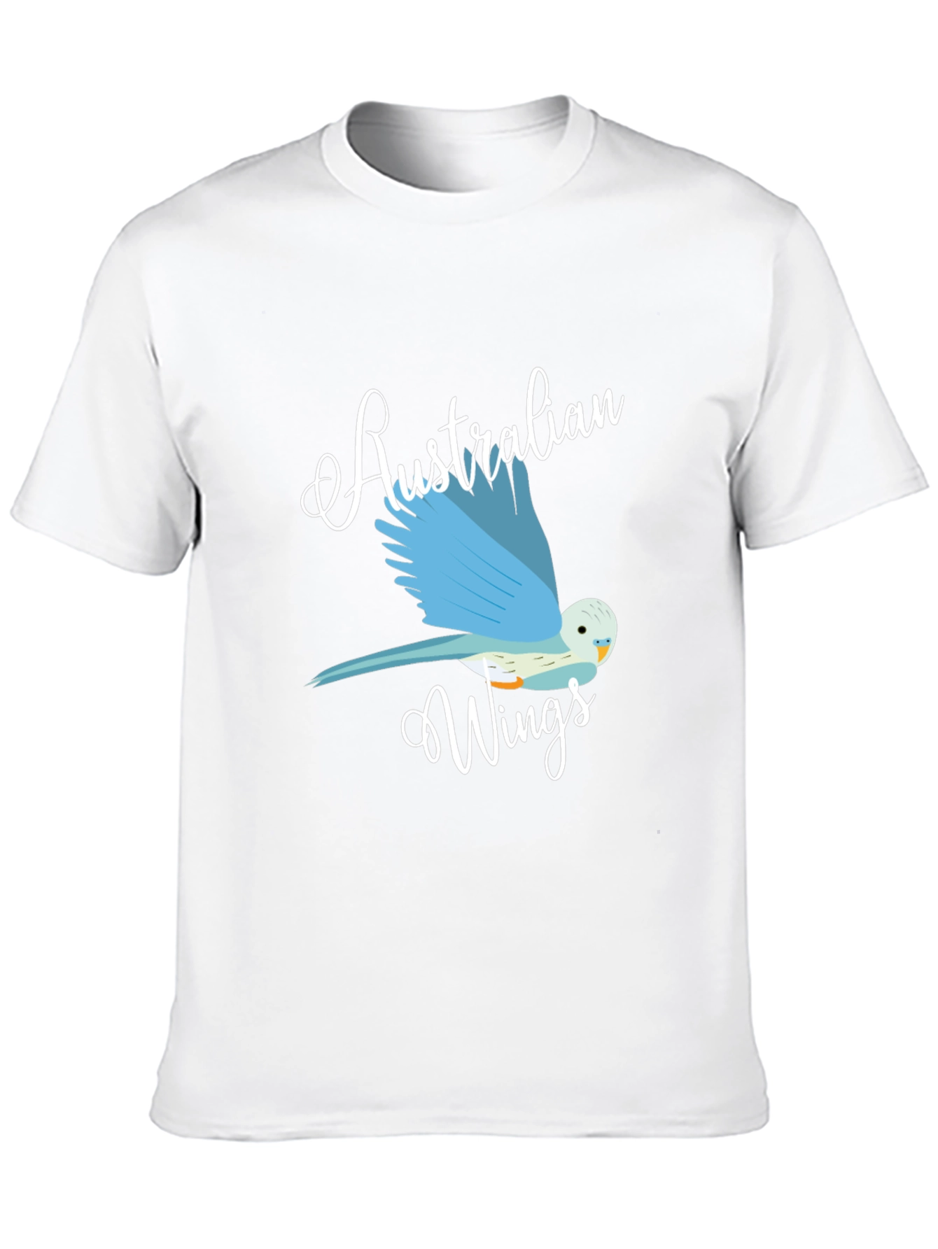 Australian Wings Graphic Tee - Black Cotton T-Shirt