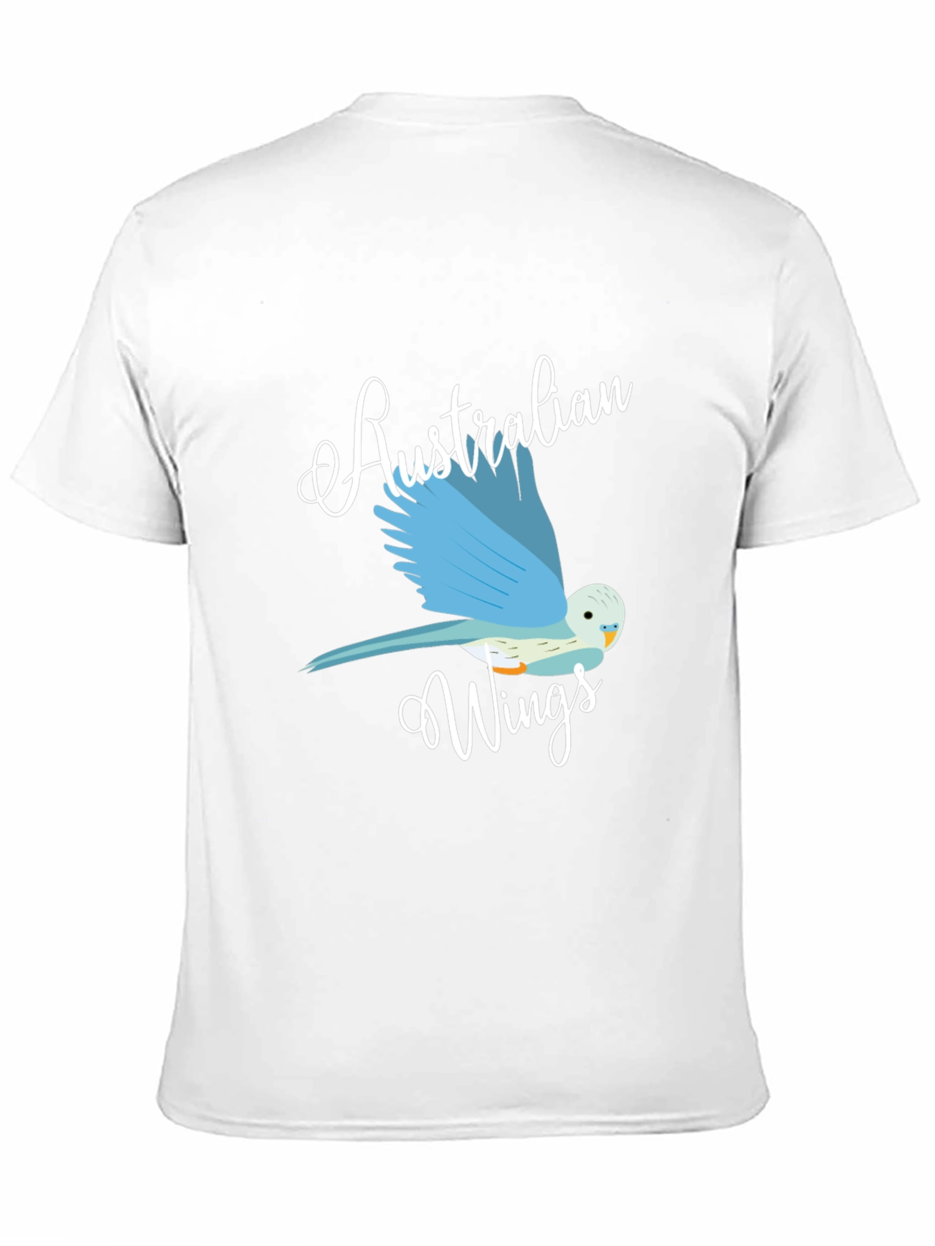 Australian Wings Graphic Tee - Black Cotton T-Shirt