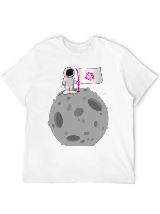 Astronaut Unicorn Flag Graphic Tee