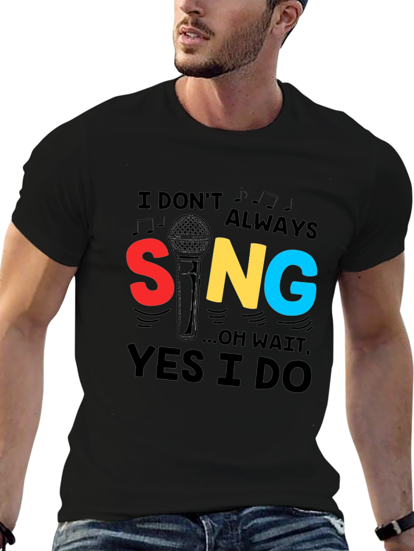 Singers Statement Black T-Shirt